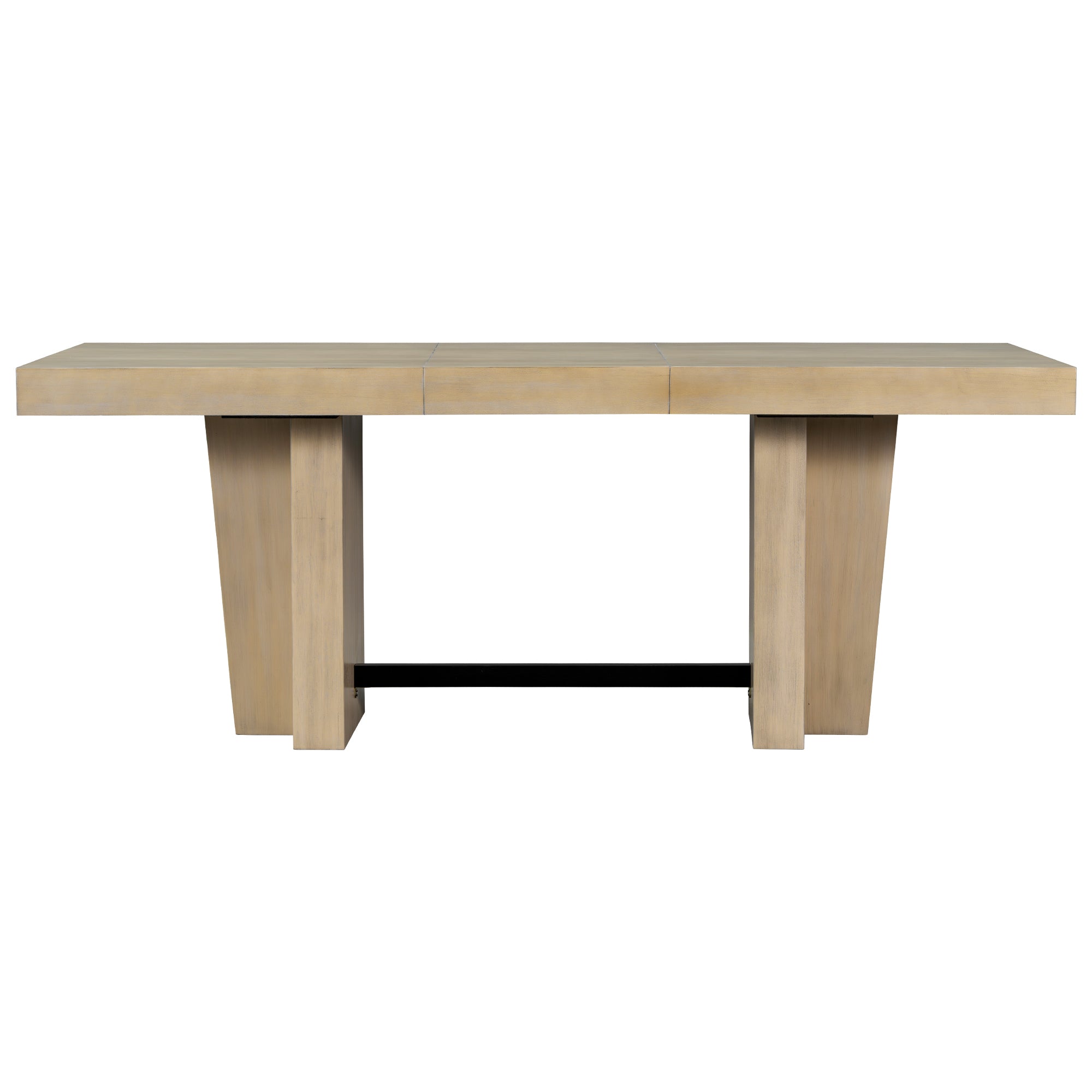 Meadowlark Farmhouse Extendable Wood Dining Table with 4 Upholstered Chairs & Bench