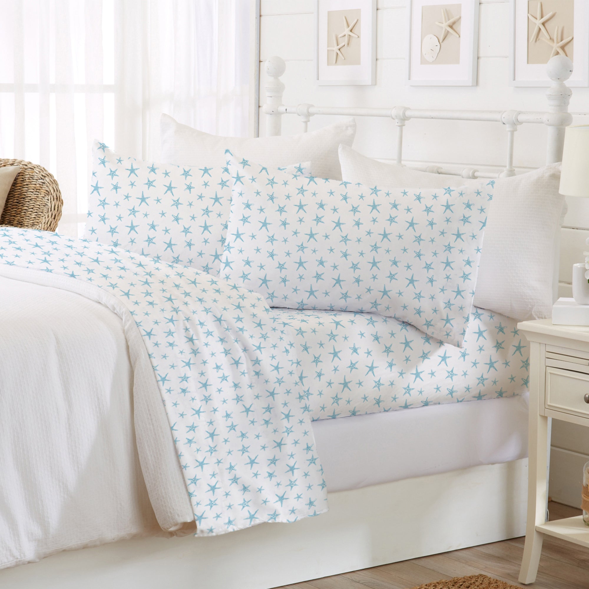 Coastal Printed Microfiber Sheet Set