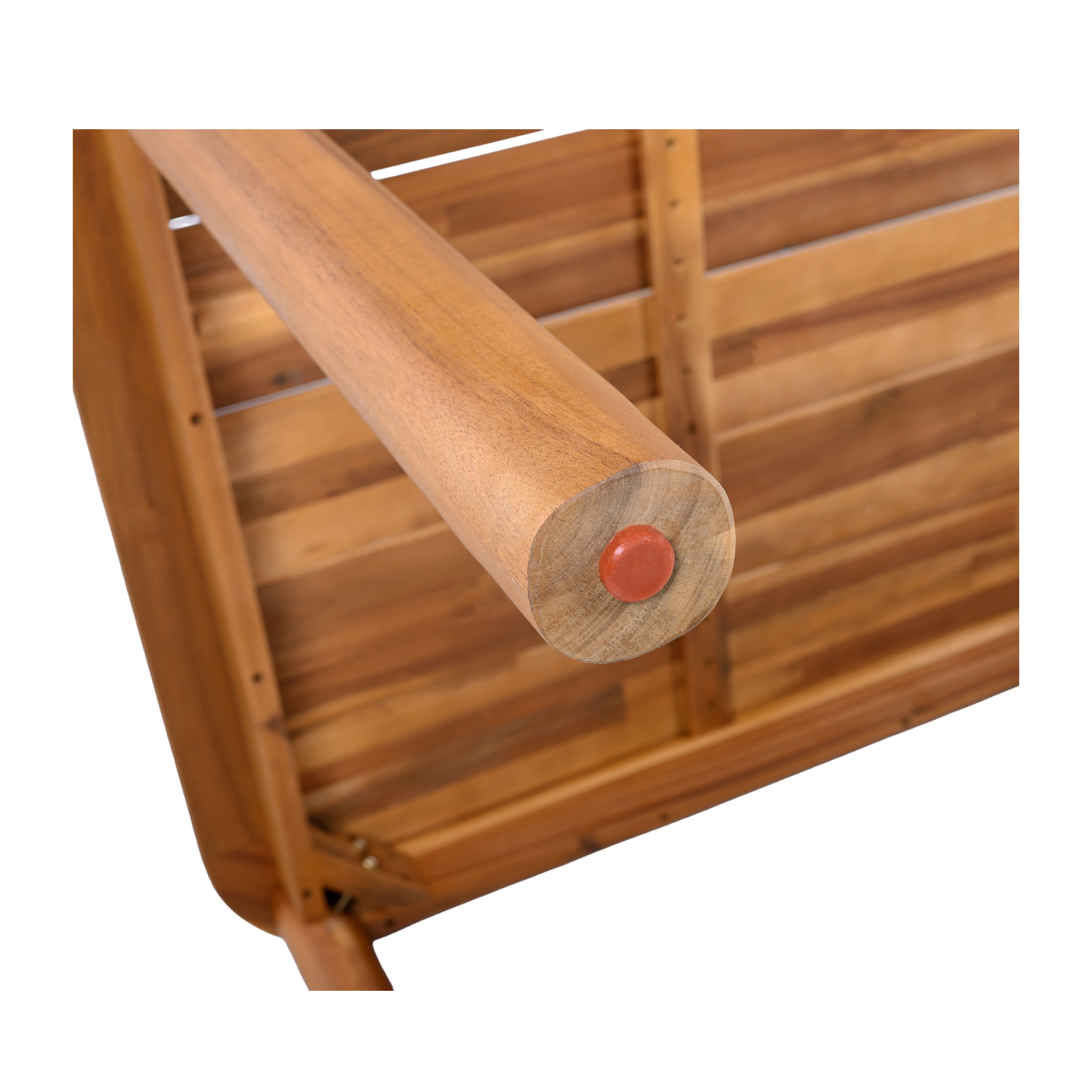 Modern 6-Person Acacia Wood Dining Table