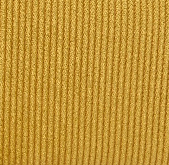 Corduroy Accent Chair with Gold Metal Legs