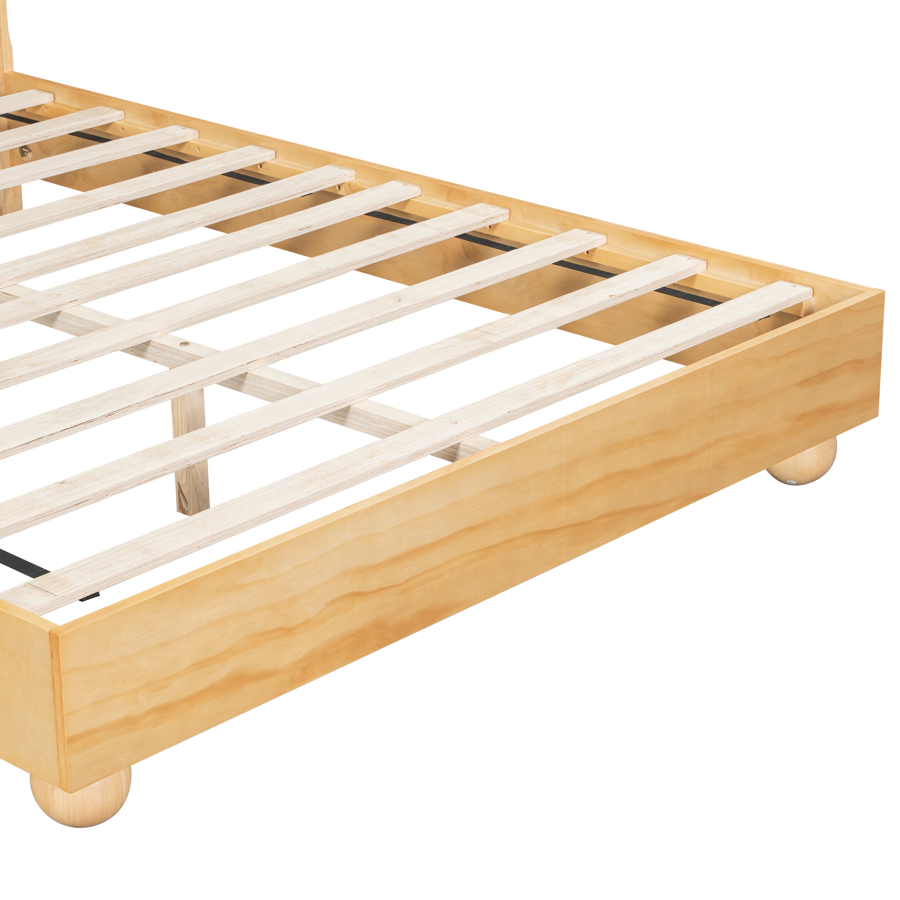 Bed Frame With Reeded Headboard