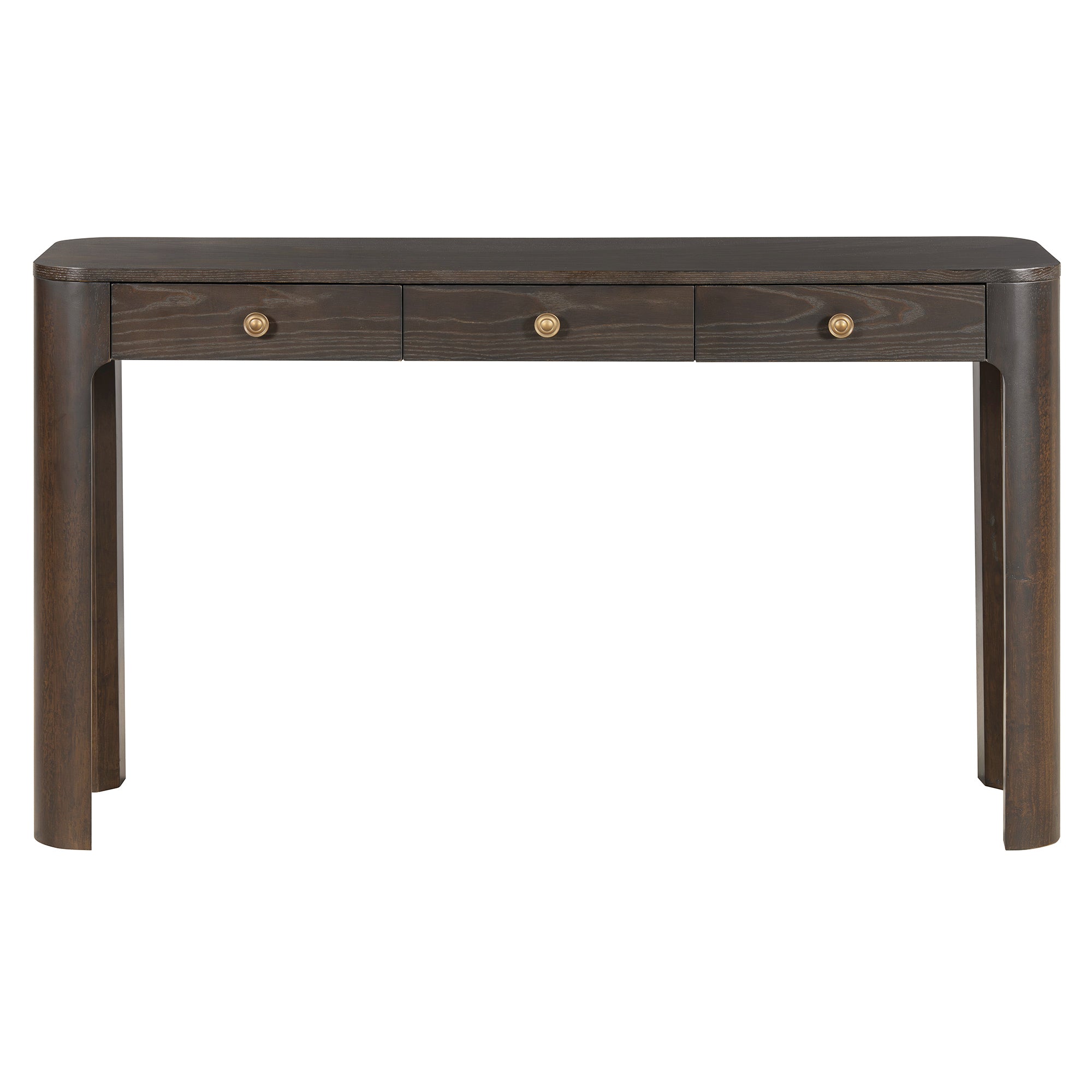 Rustic Console Table with Curved Corners