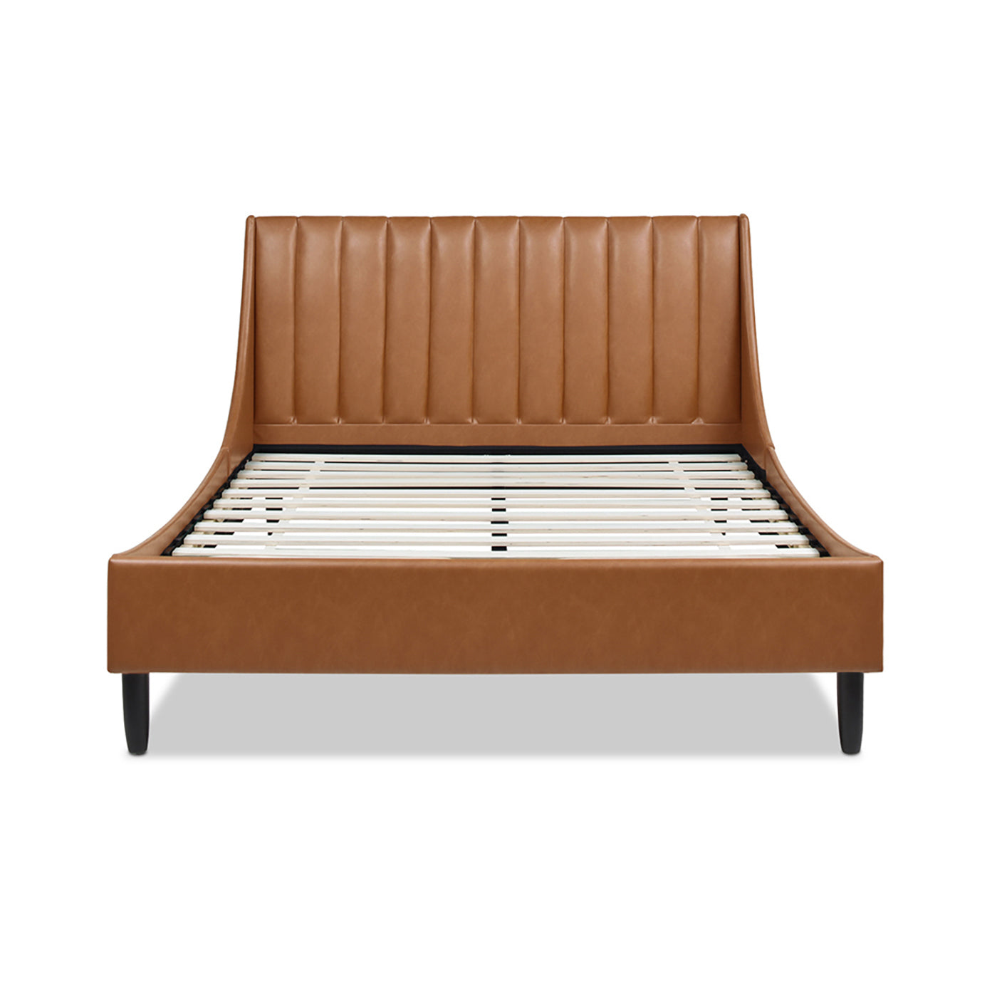 Asphodel Upholstered Platform Bed with Channel Tufted Headboard