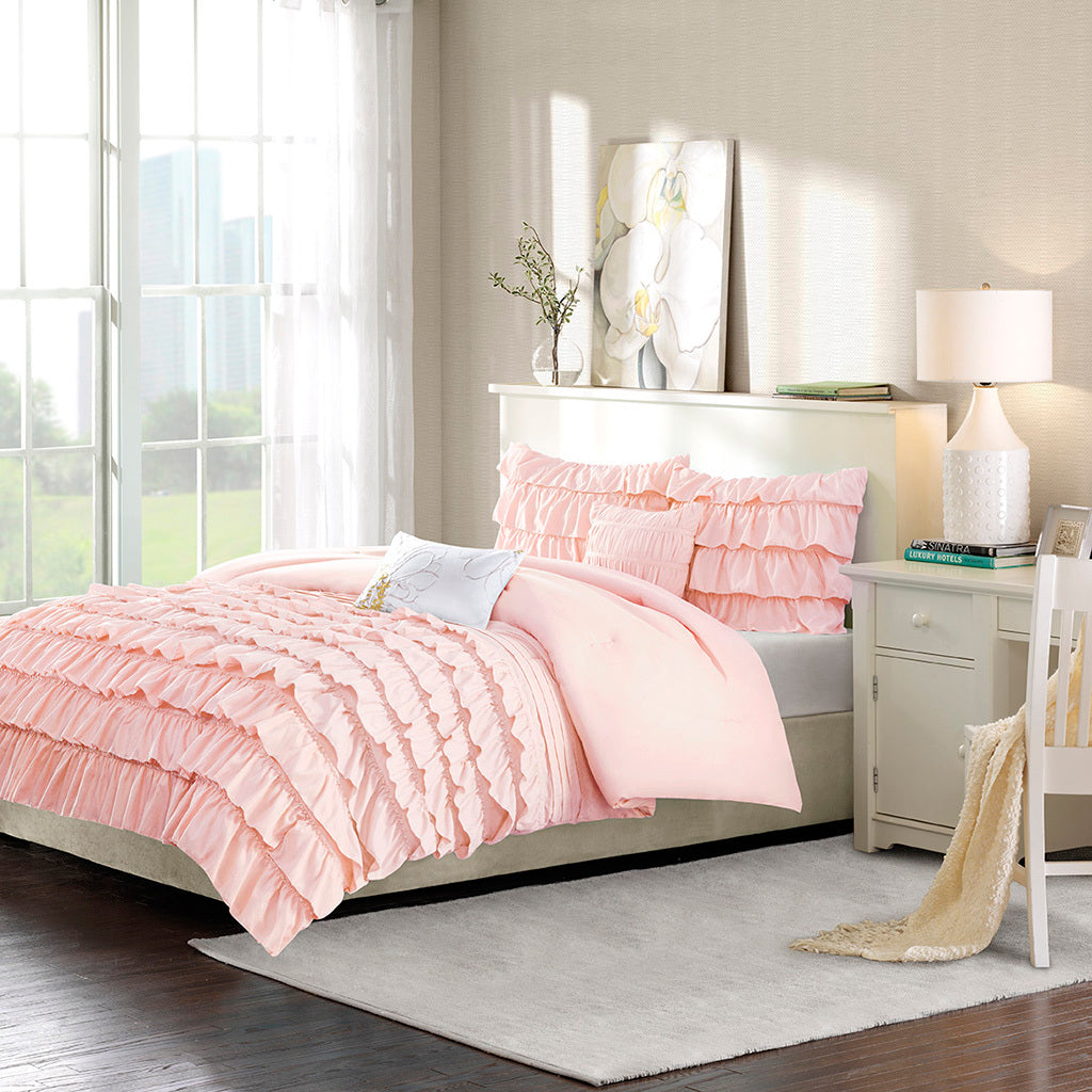 Intelligent Design Waterfall Ruffle Comforter - Thumbnail 4