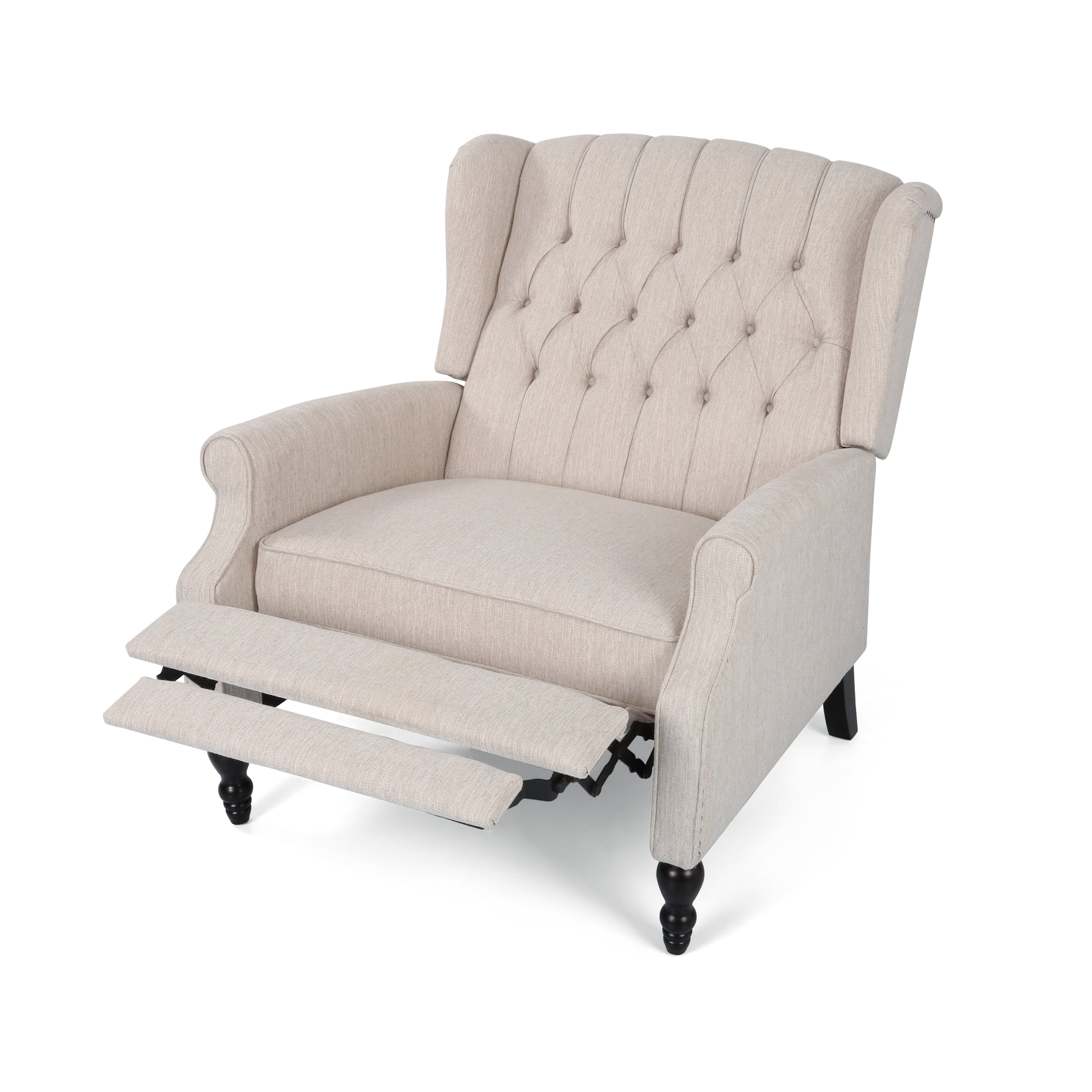 Oversized Wingback Tufted Recliner Accent Chair