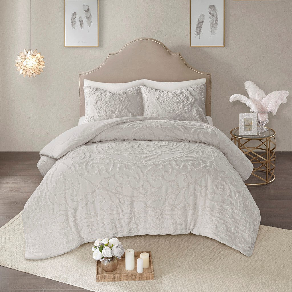 Laetitia 2-Piece Cotton Chenille Comforter Set