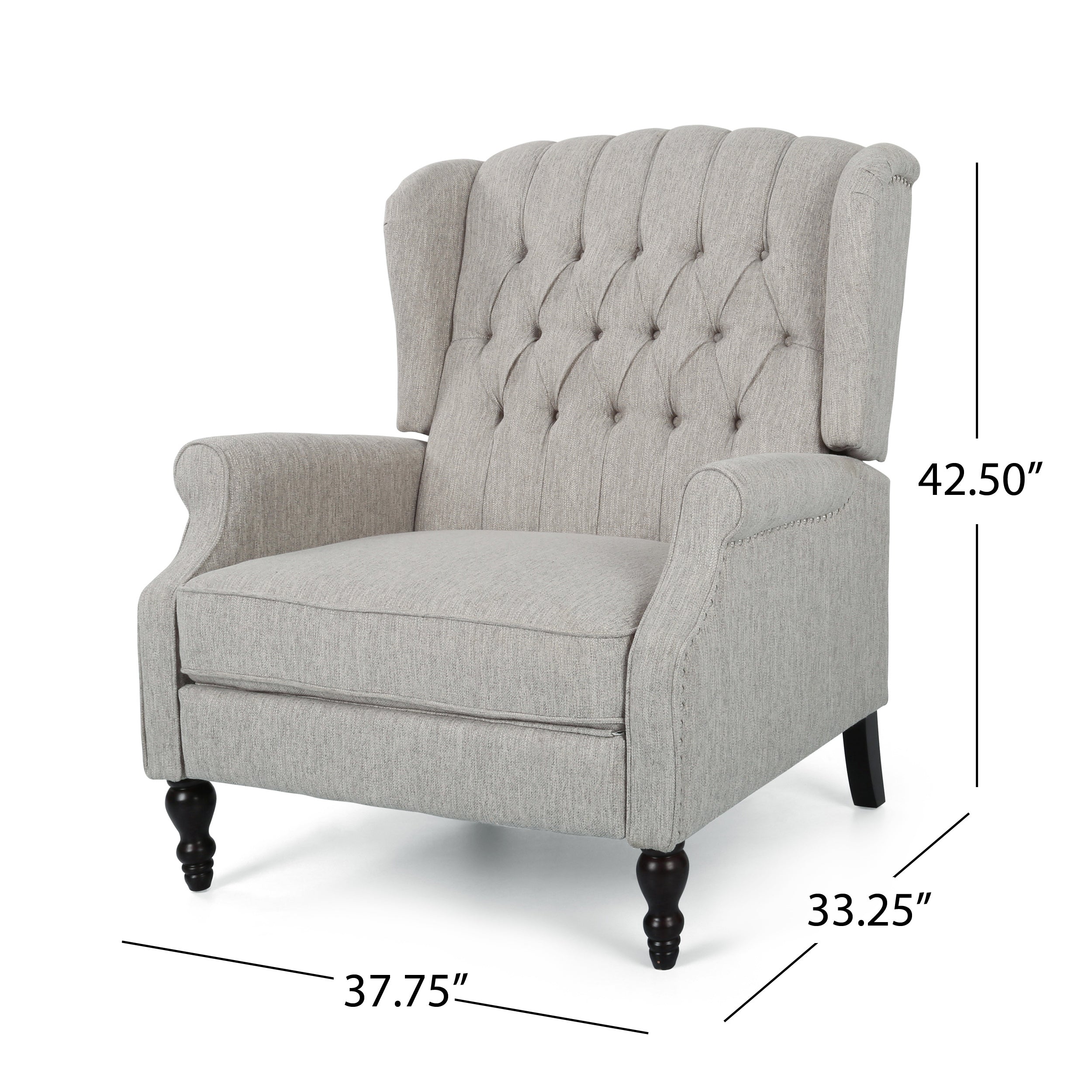 Oversized Wingback Tufted Recliner Accent Chair