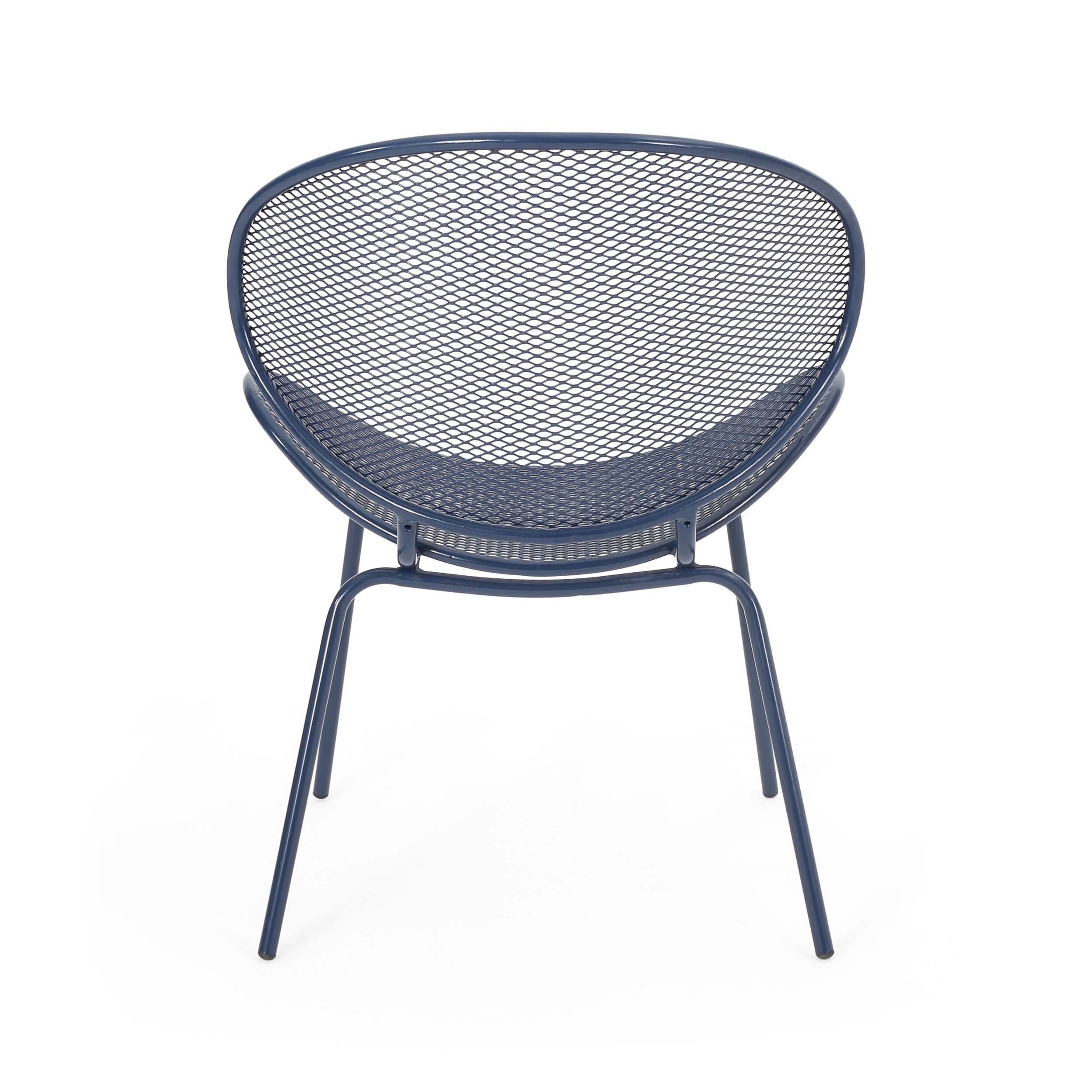 Modern Elba Chair Set With Mesh Seating And Retro Shell Design
