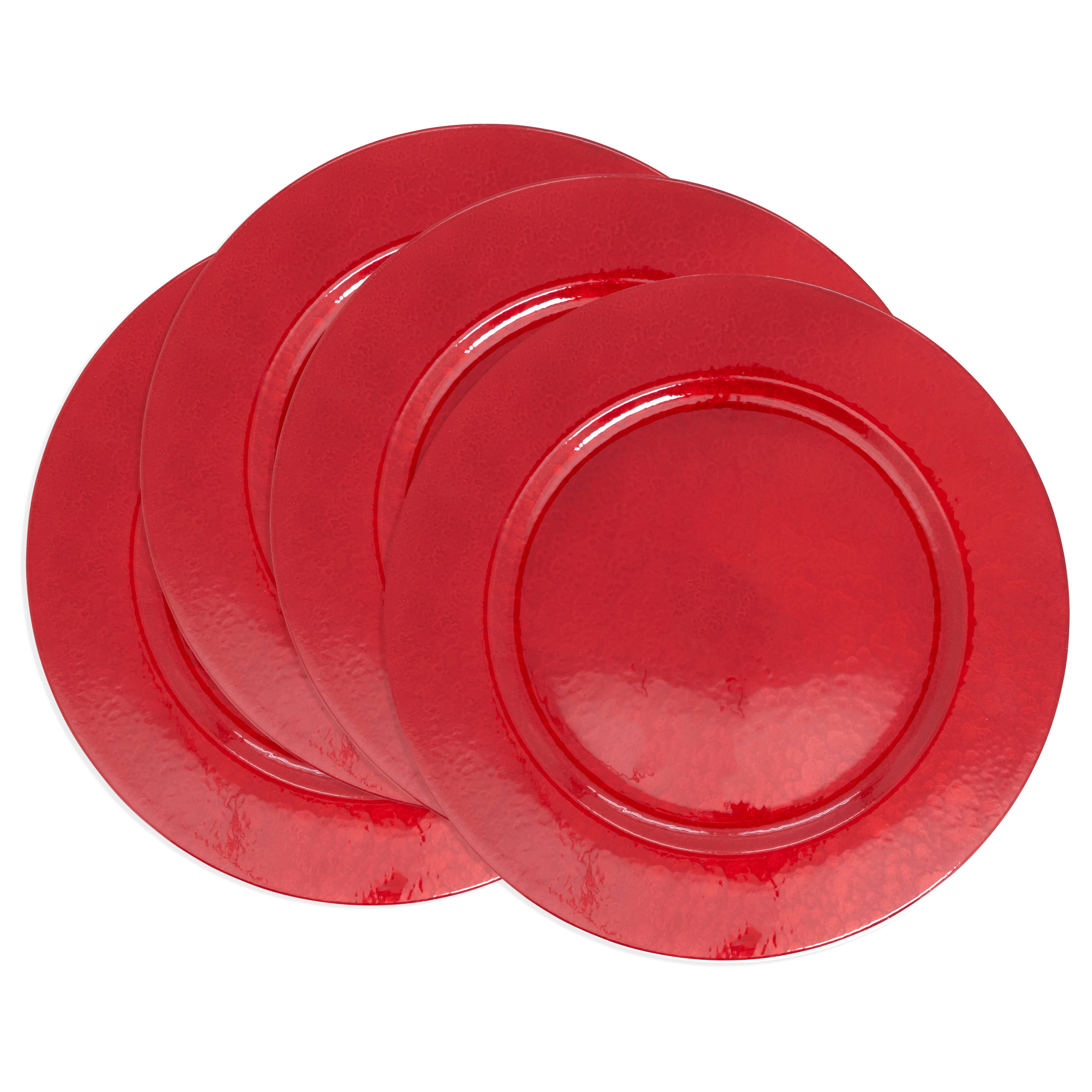 Soft Glow Faux Mother of Pearl Charger, Set of 4