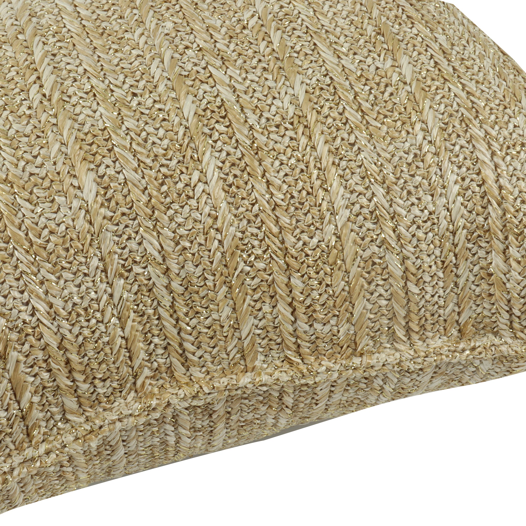Natural Woven Outdoor Square Pillows, Set of 2