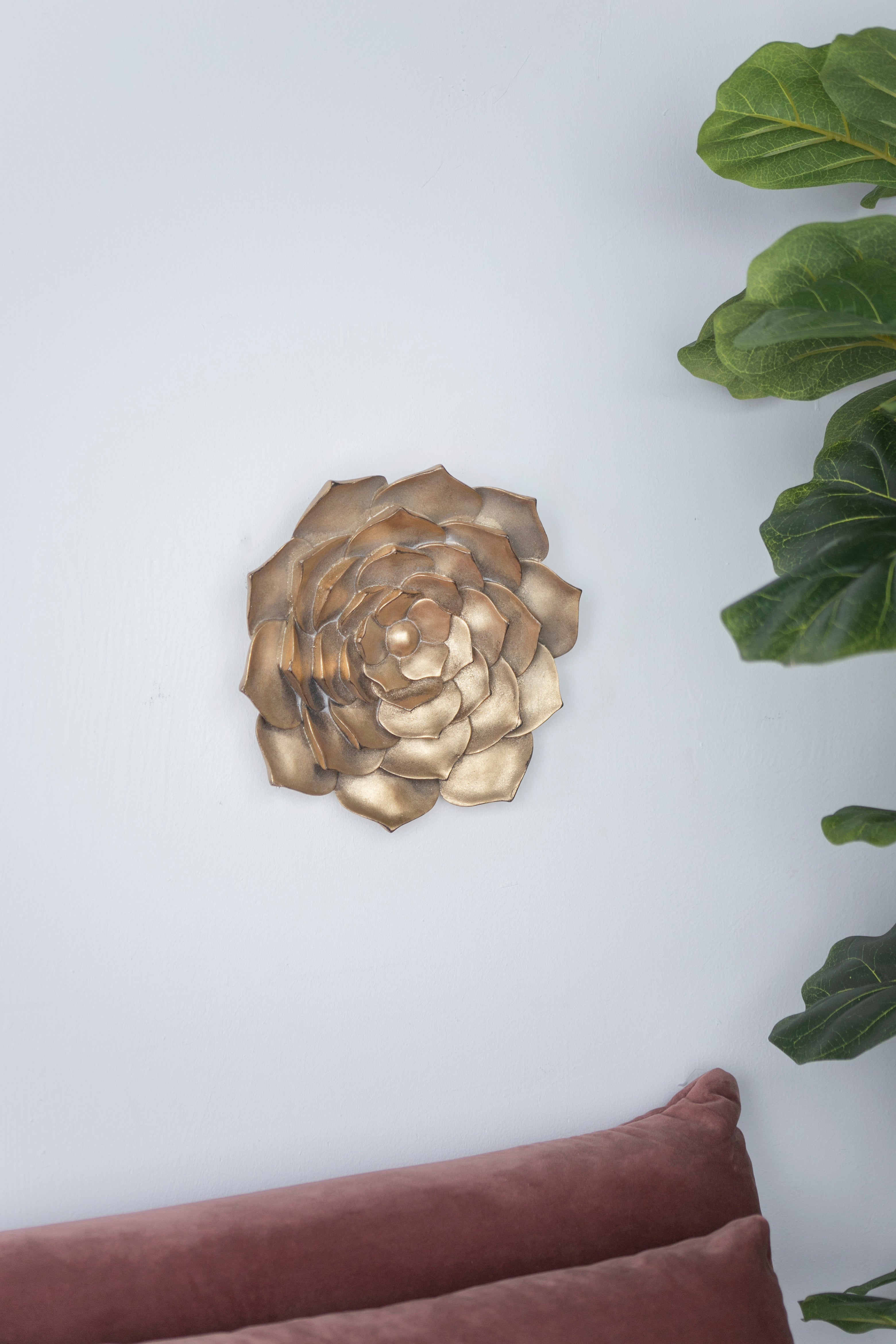 Blossomz Succulent Wall Plaque with Flower Design