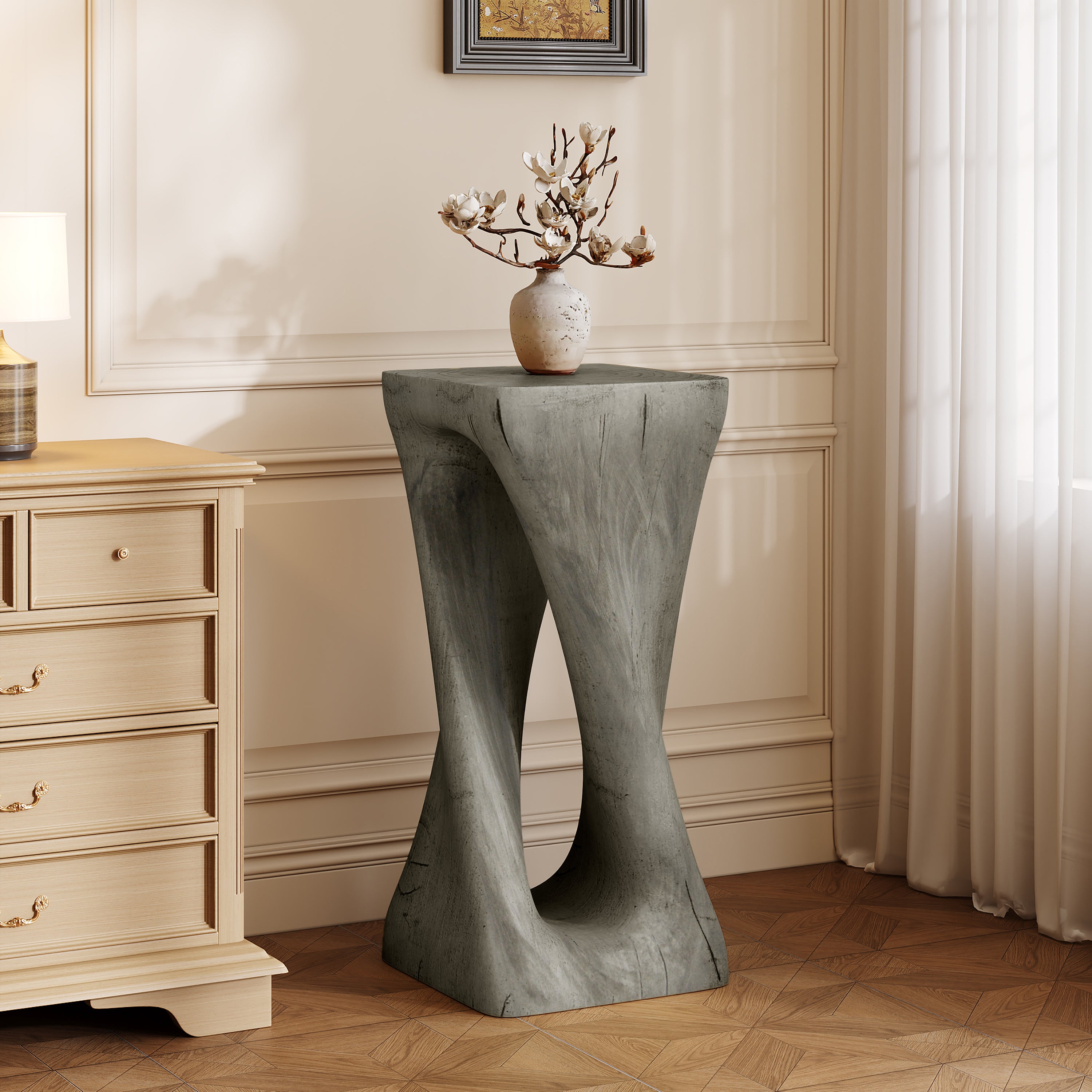 Twist Shape Accent Table