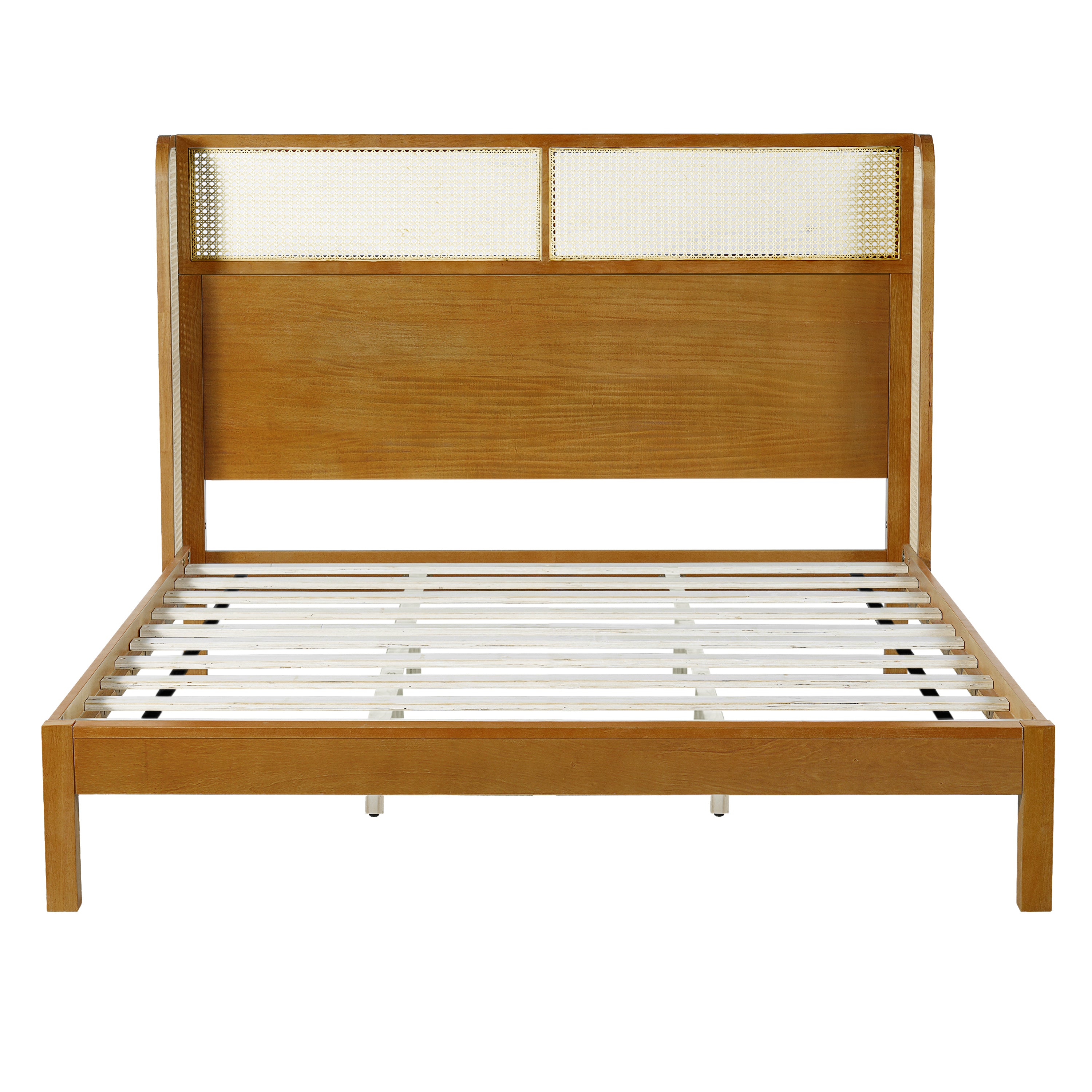 Premium Rubber Wood Platform Bed Frame