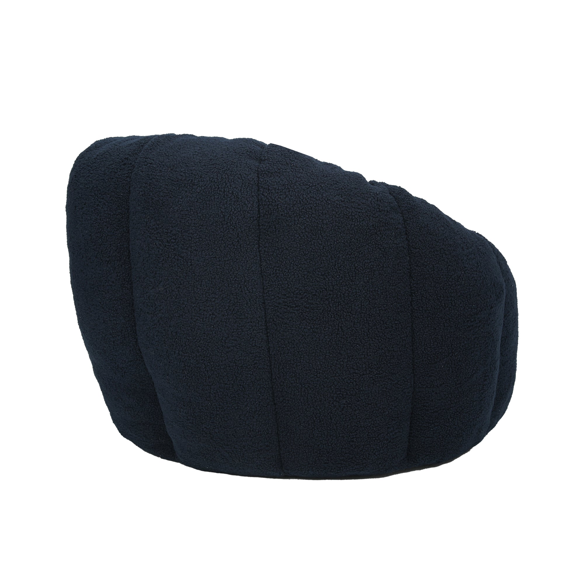 Plush Faux Fur Bean Bag Chair with Armrests