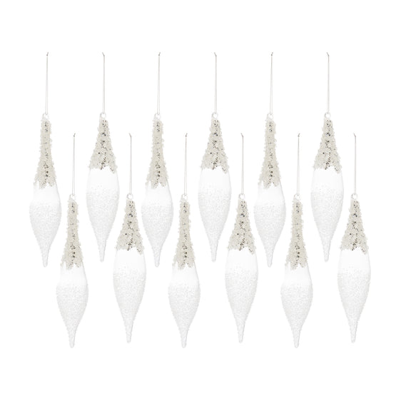 White-Beaded-Tear-Drop-Icicle-Ornament-(set-of-12)-White-Ornaments