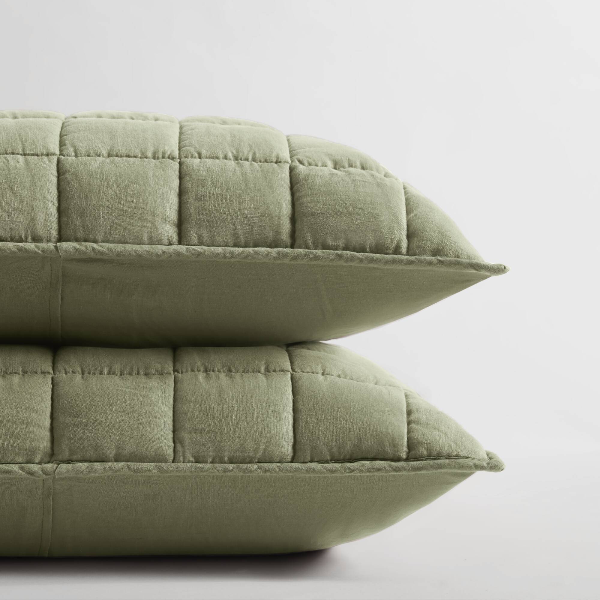 3 Piece Garment Washed French Linen Quilt Set