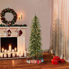 Pre-lit-4-ft-Alpine-Artificial-Christmas-Tree-Christmas-Trees
