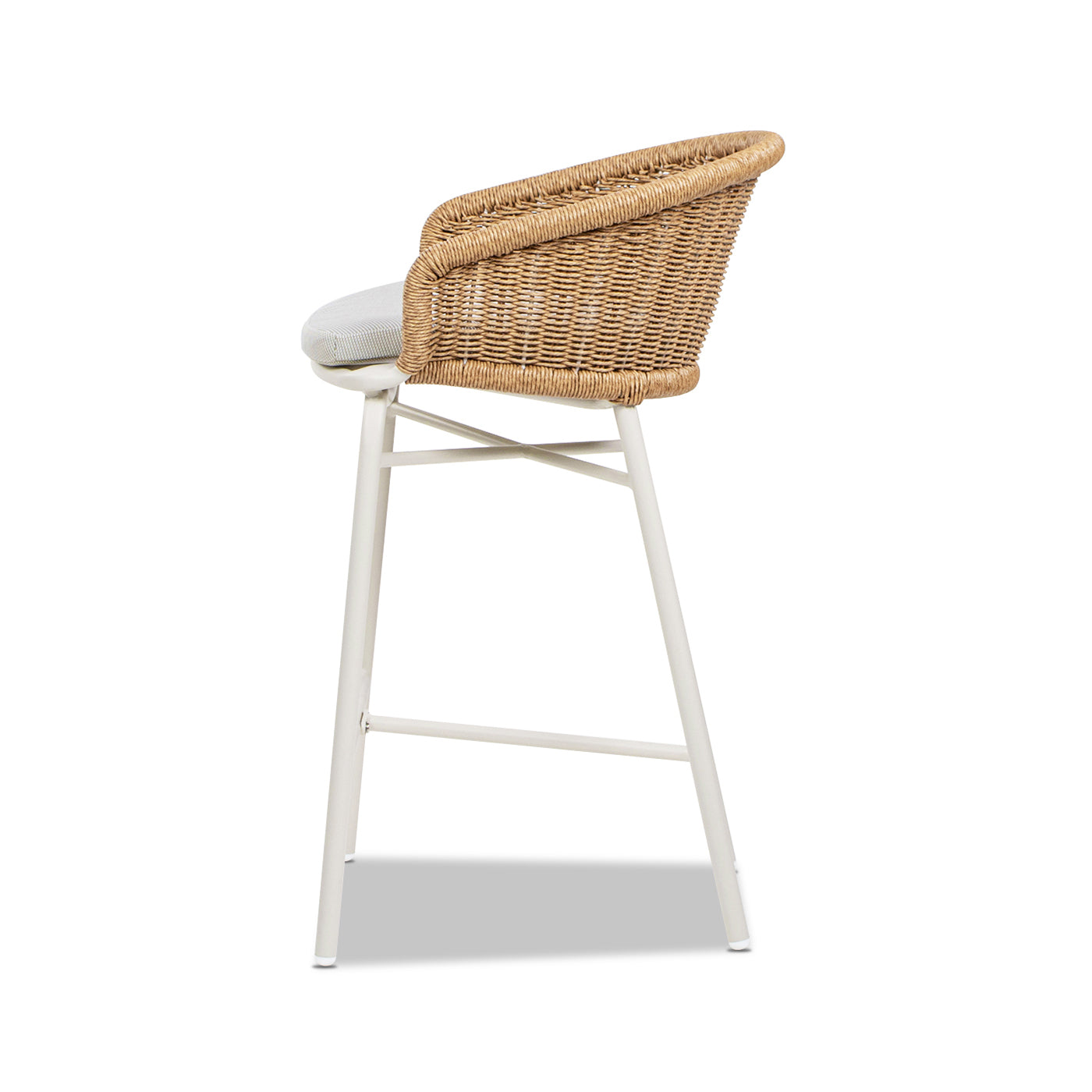 Santorini Wicker Outdoor Bar Stool, Set of 2