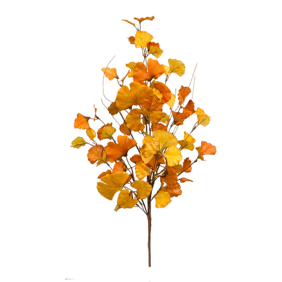Fall Gingko Leaf Twig Spray (Set of 6)