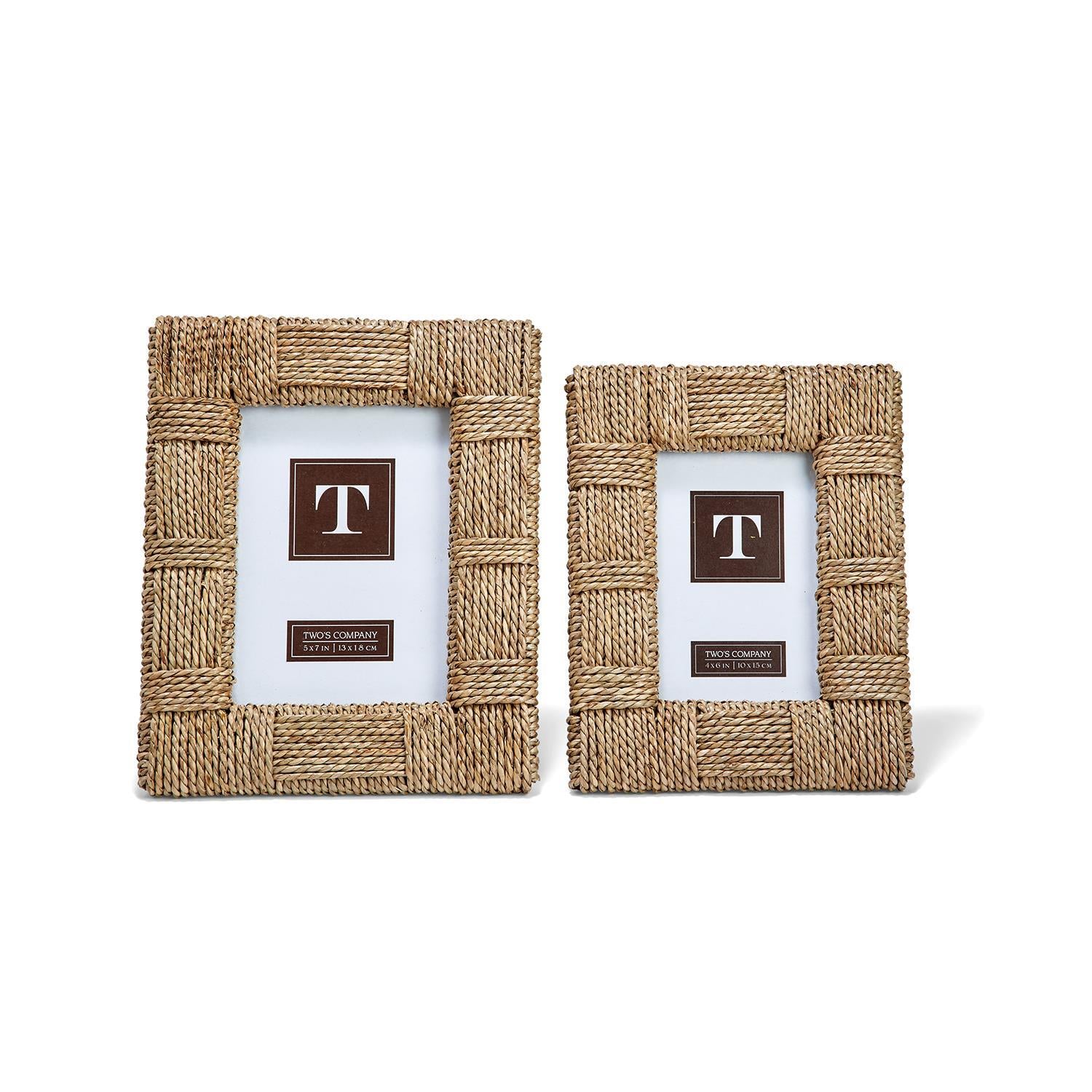 Sea Grass Photo Frame, Set of 2