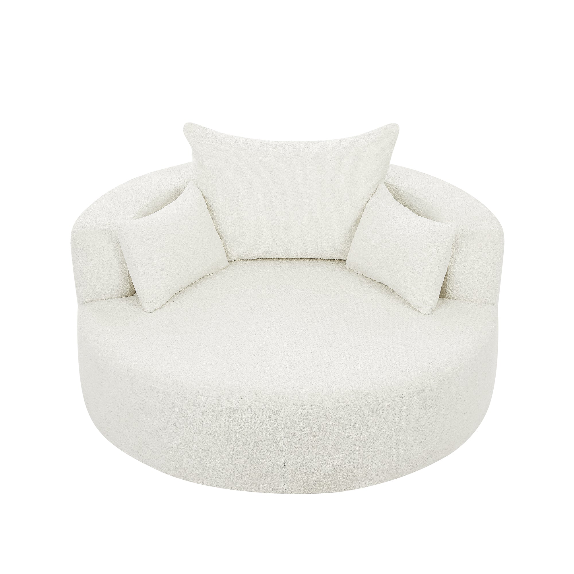 Crossley Oversized Swivel Barrel Accent Chair