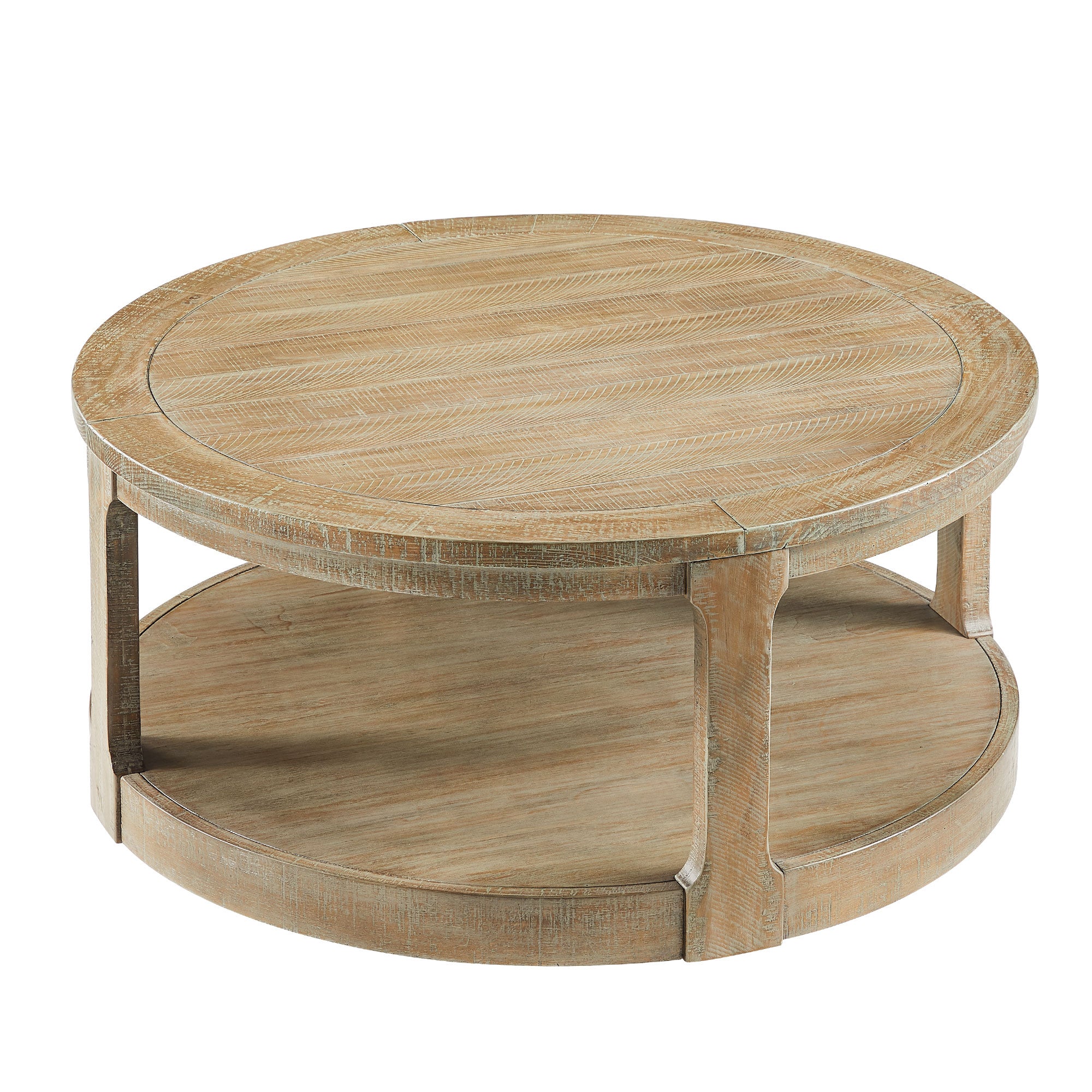 Large Traditional Round Coffee Table