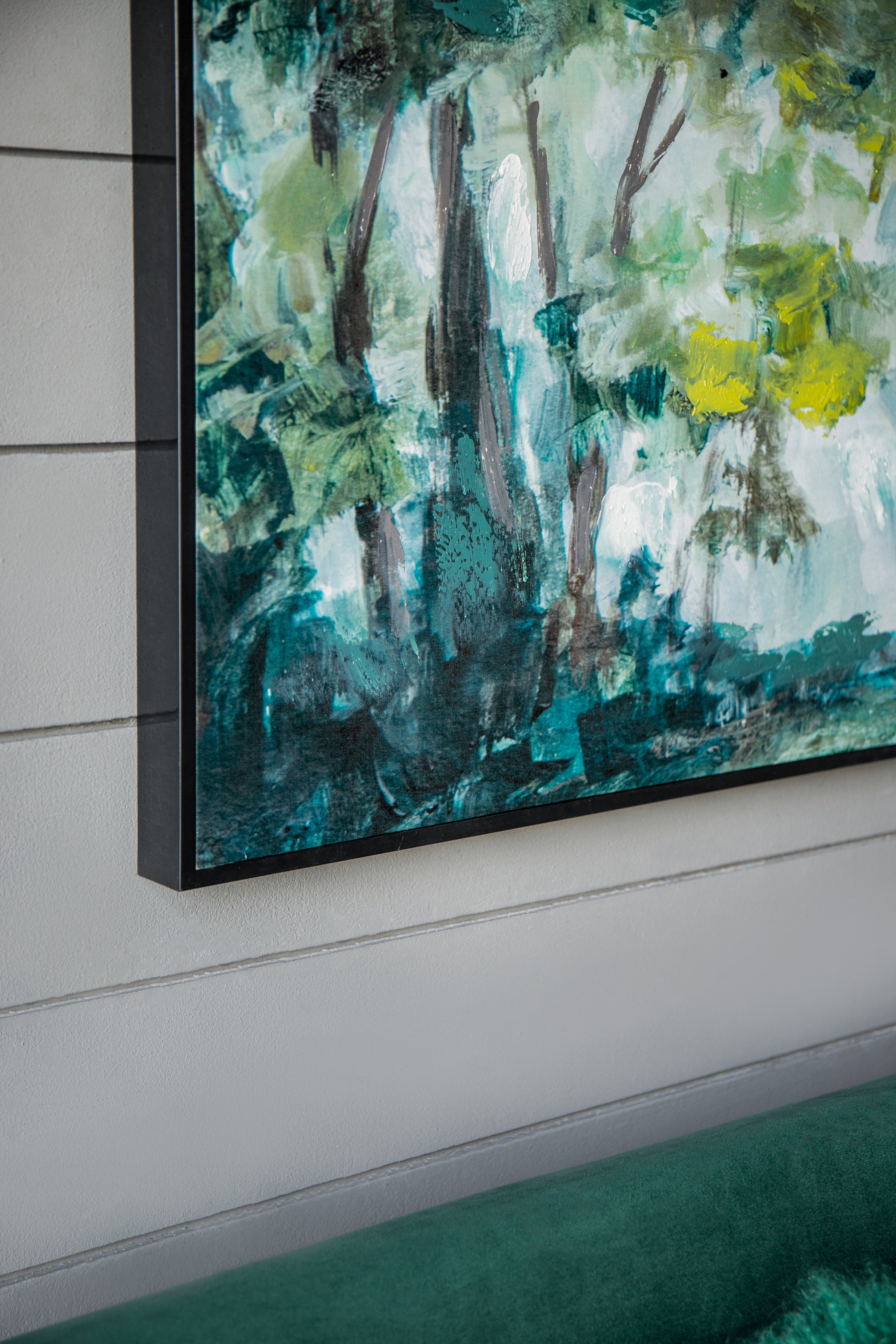 Multicolored Forest Landscape Wall Art