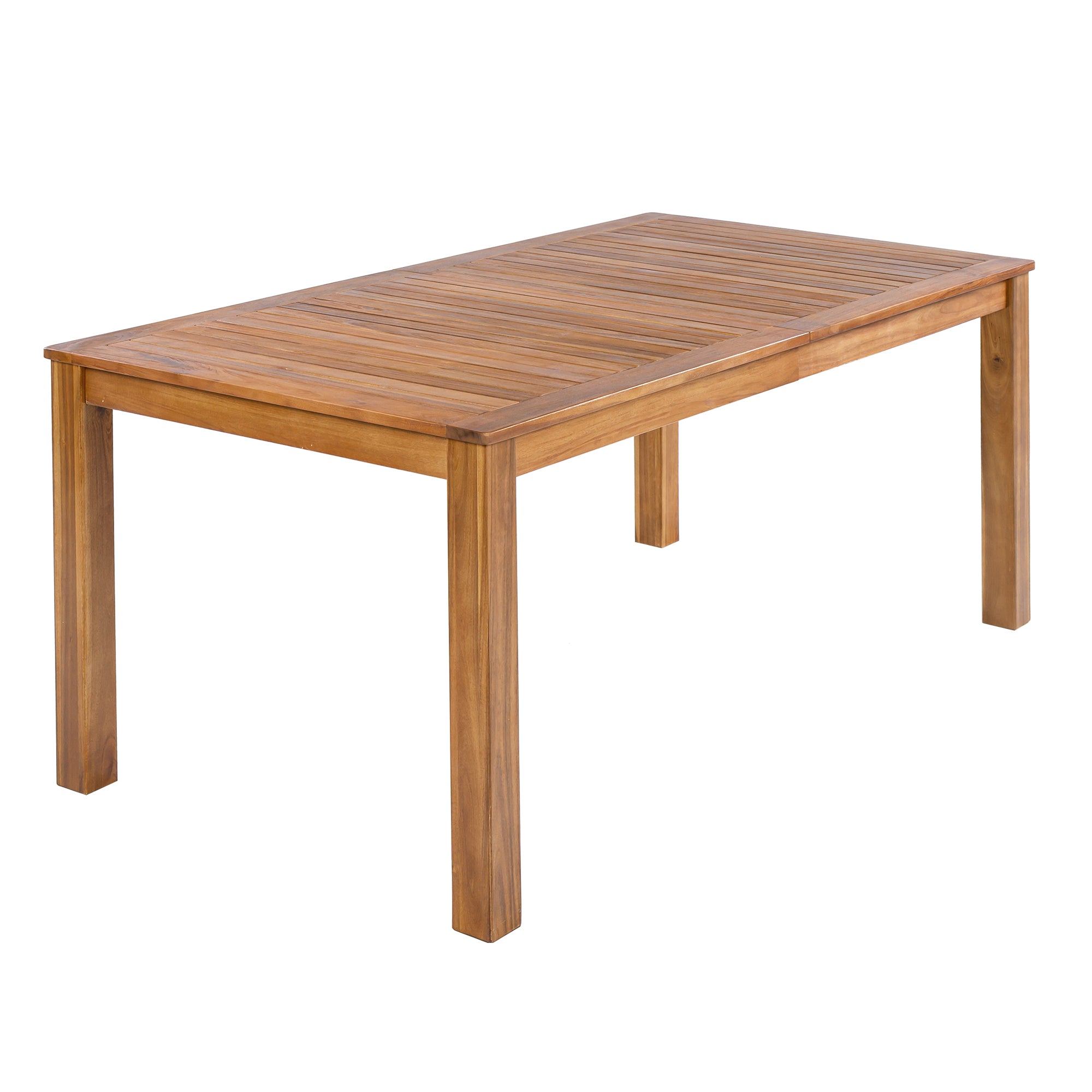 TOPMAX Patio Wooden Dining Table