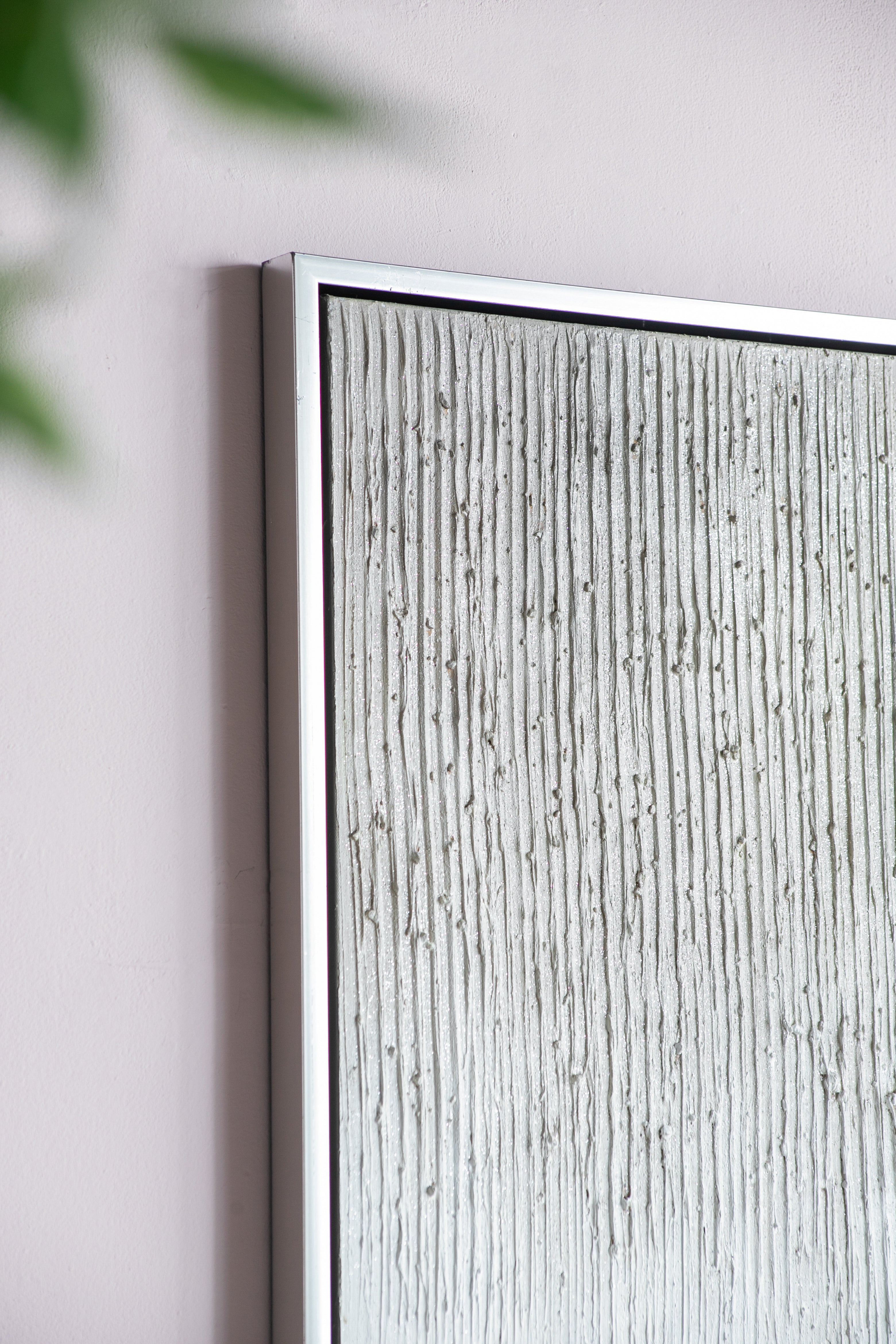 Hand-painted Canvas Wall Art with Square Frame