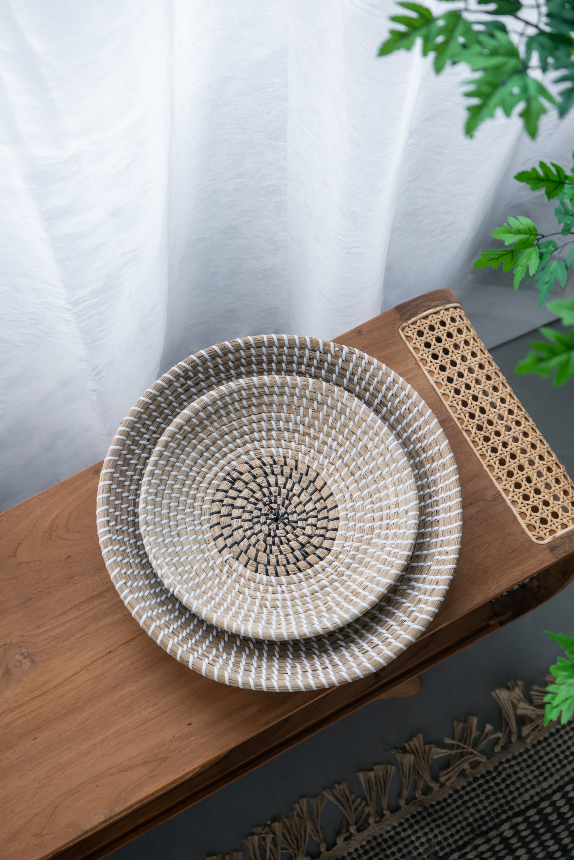 Kira Woven Seagrass Bowls, Set of 2