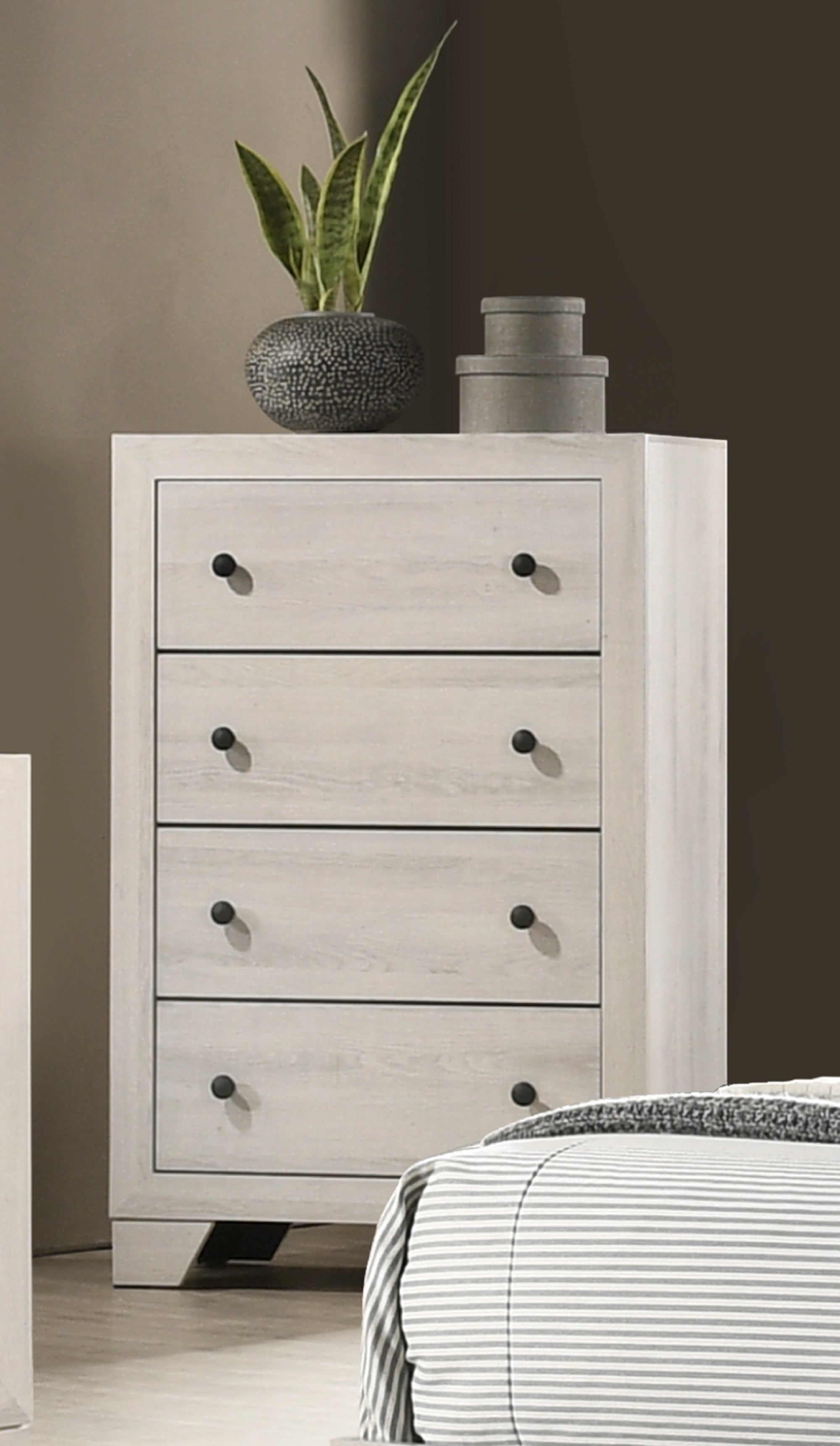 Cambridge Rustic 4-Drawer Storage Tall Chest/Dresser
