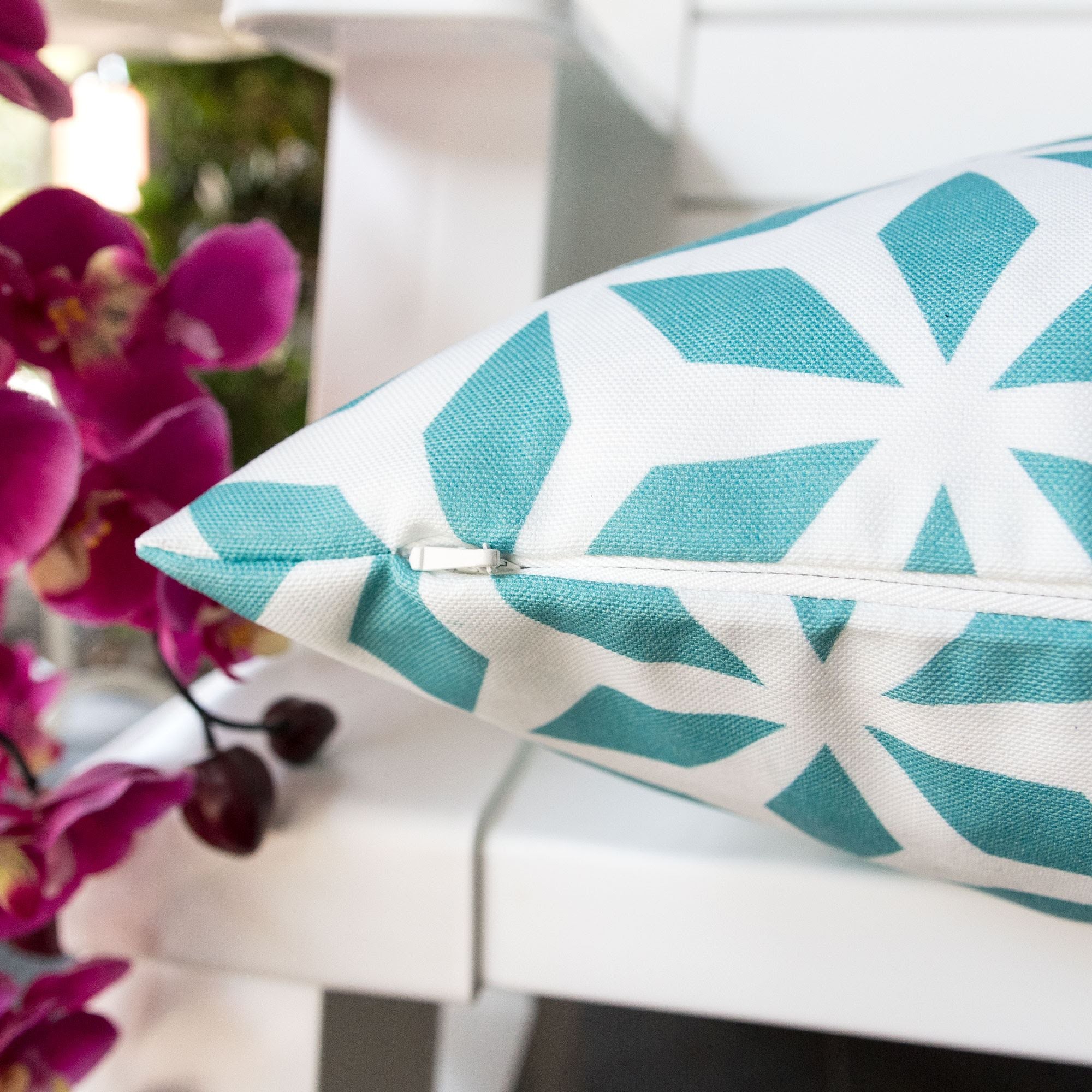 Crystal Burst Outdoor Pillow