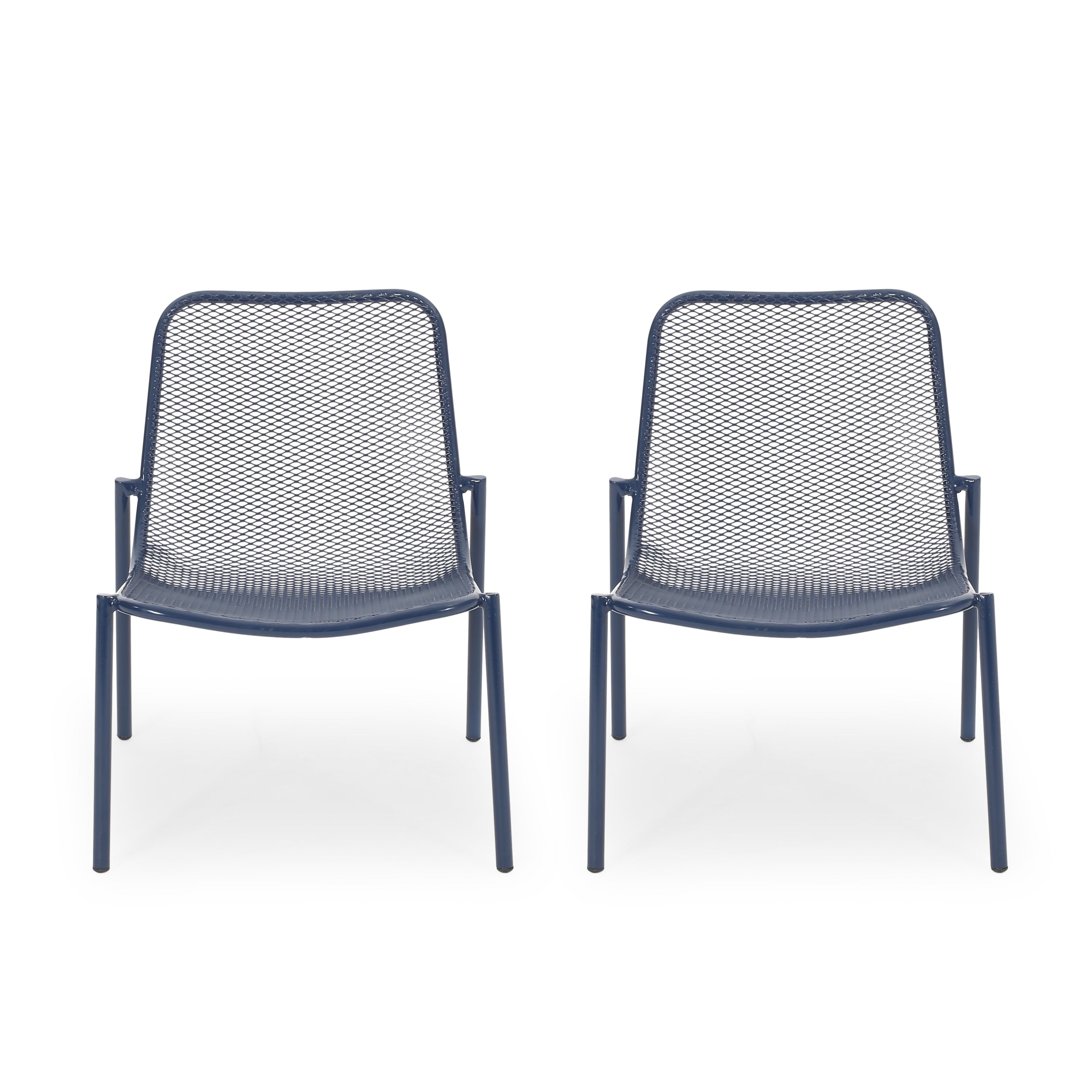 Kincaid Stackable Iron Chairs, Set of 2