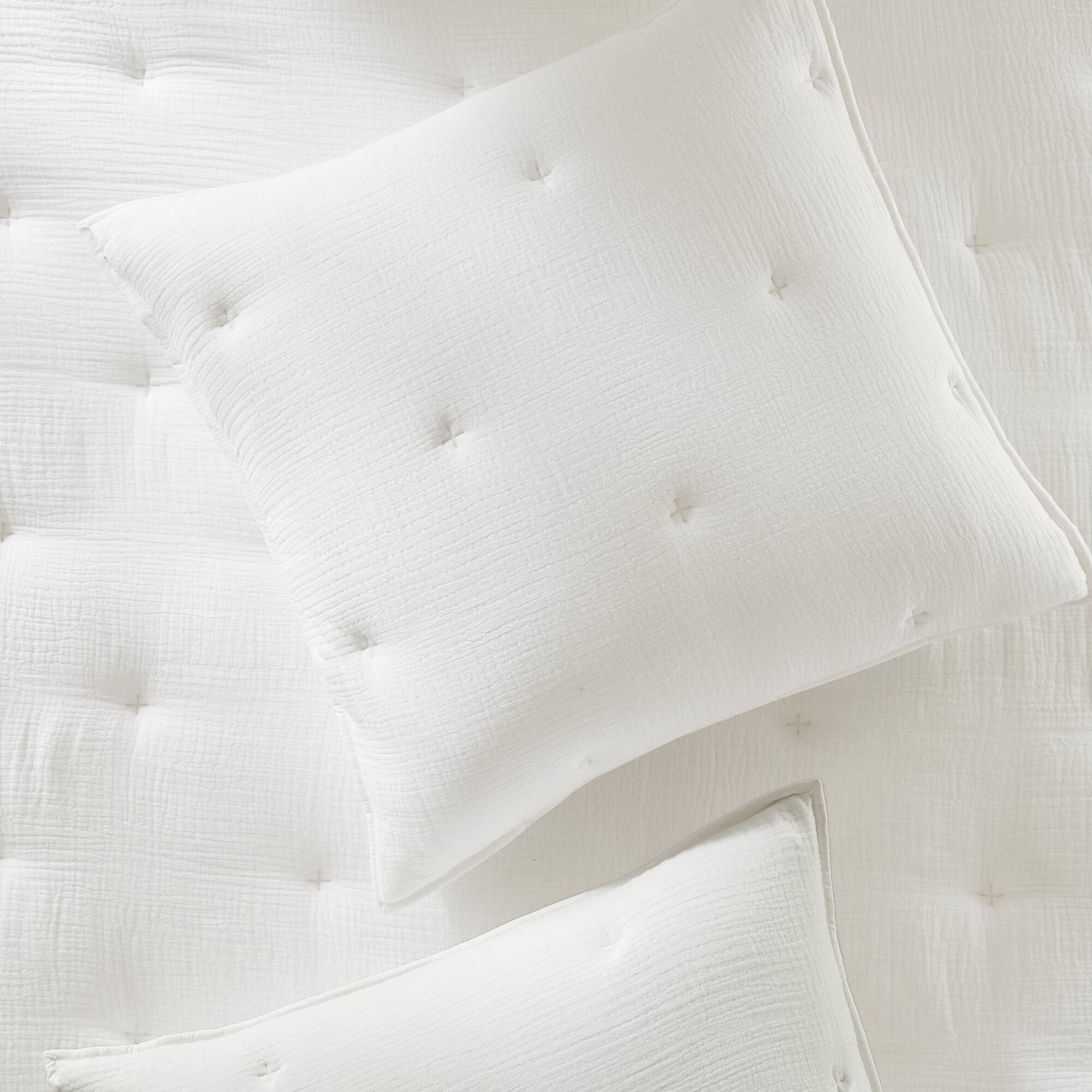 Cotton Gauze Embroidered Euro Sham
