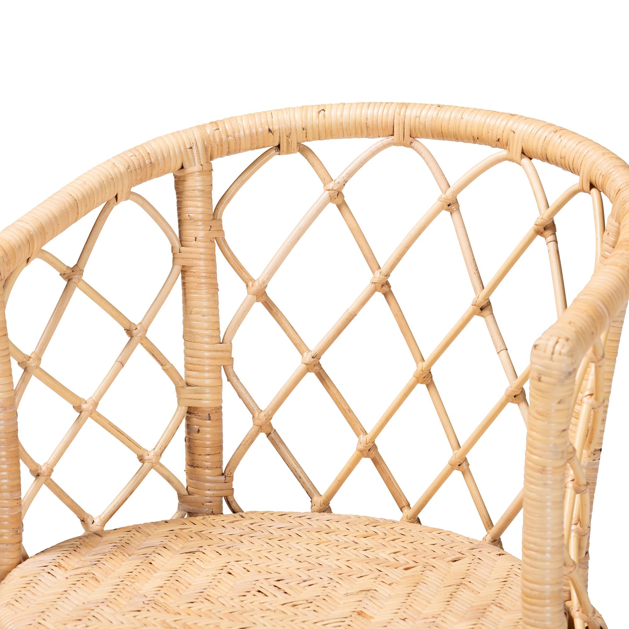 Monty Rattan Swivel Counter Stool