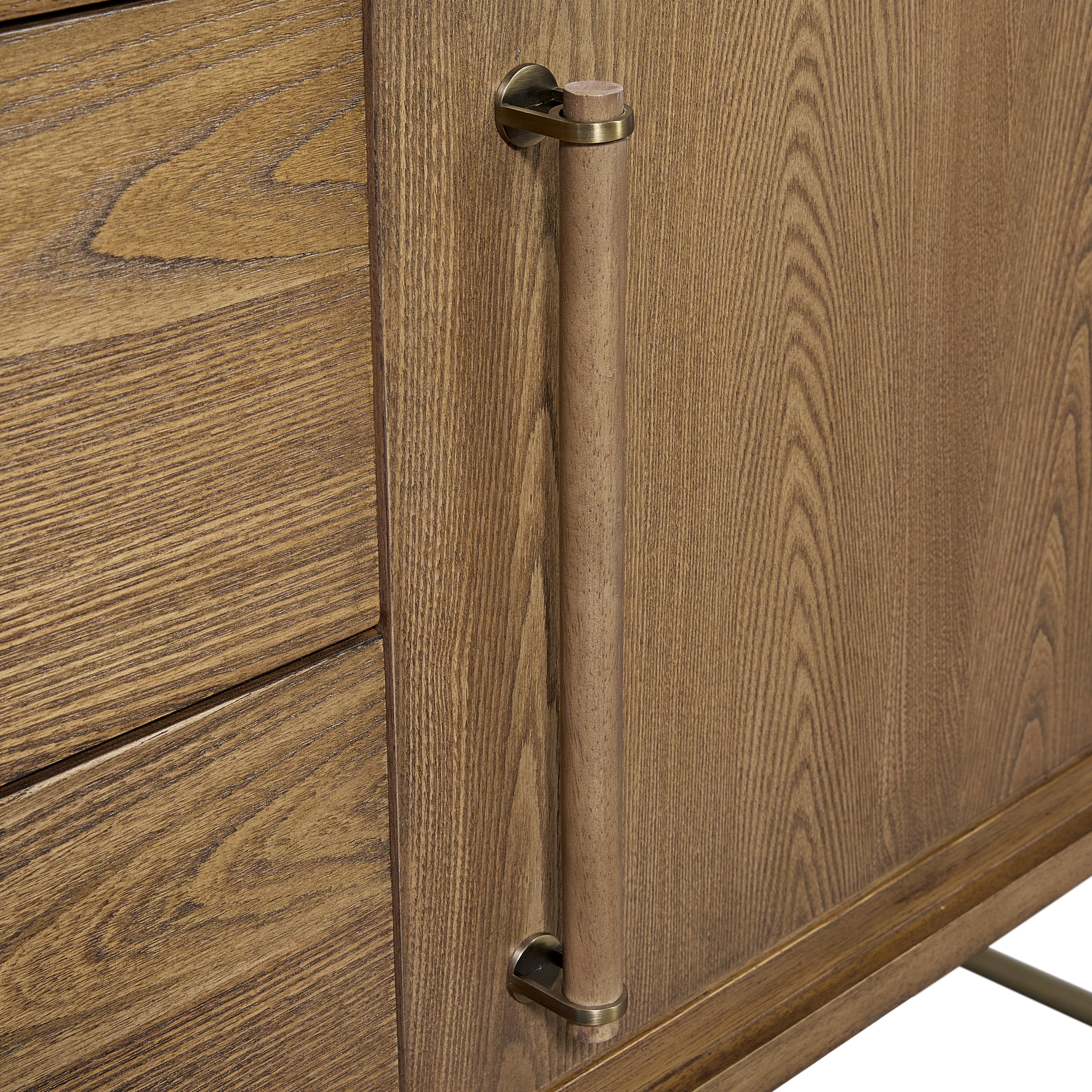 Sideboard with USB Charging Ports, 2 Drawers and 2 Doors