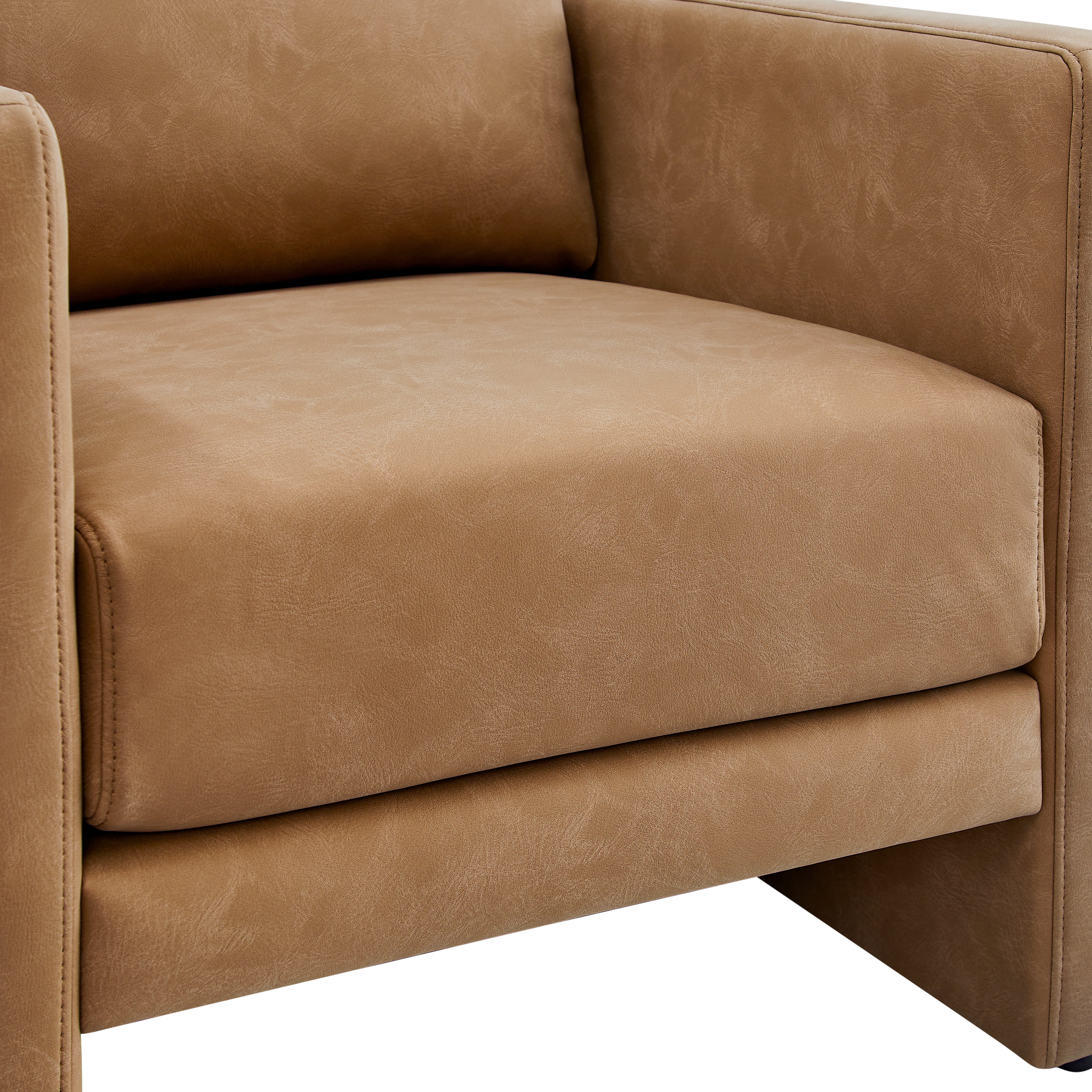 Tulo Faux Leather Arm Chair