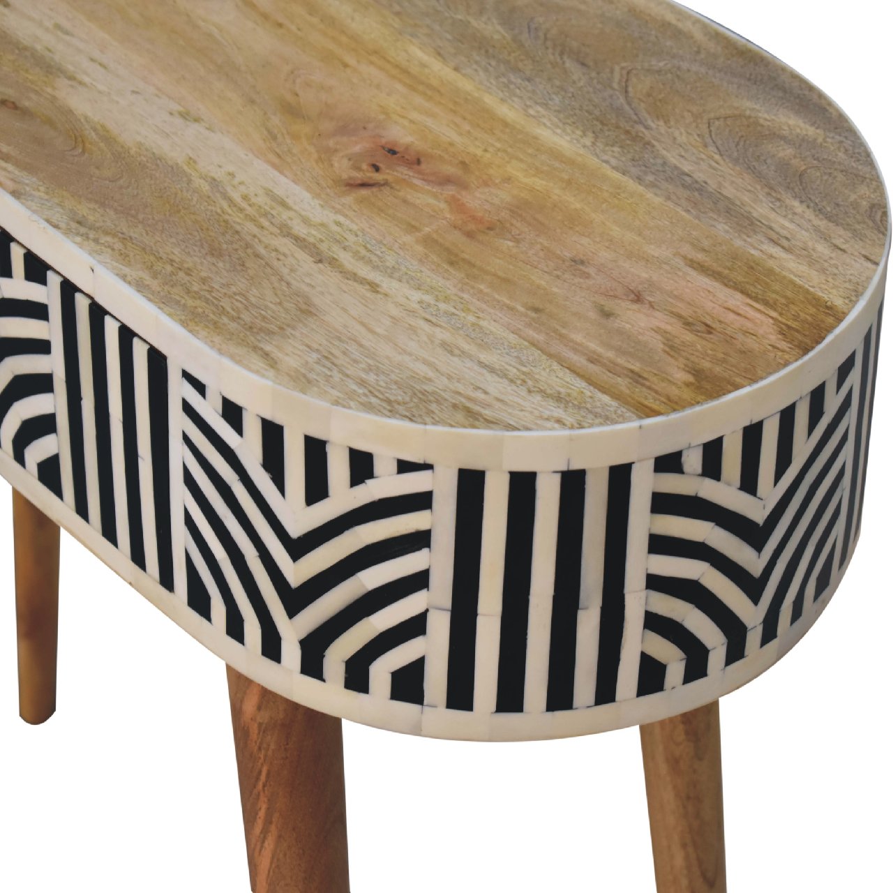 Solid Wood Edessa Bone Inlay Console Table