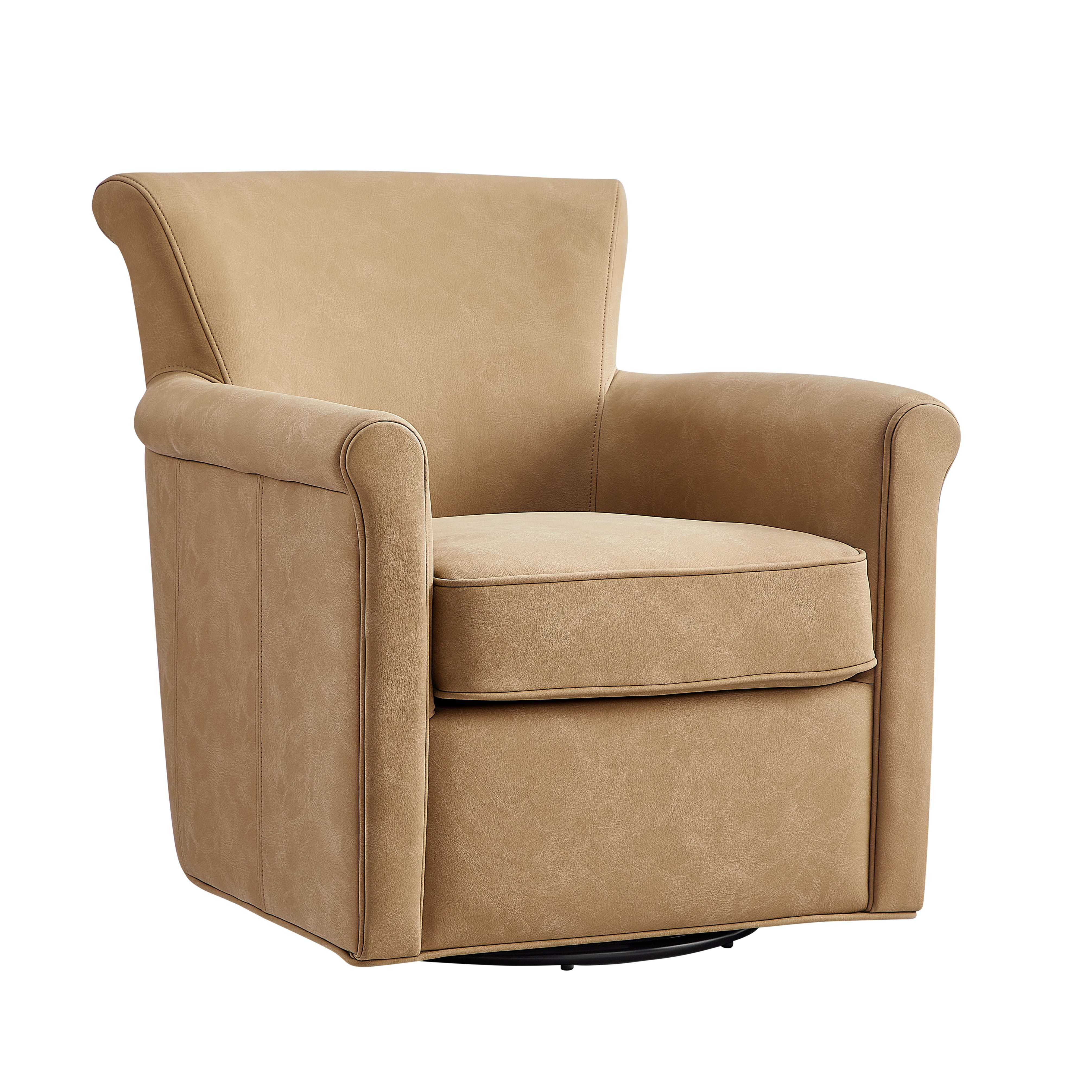 Westly Faux Leather Swivel Accent Chair