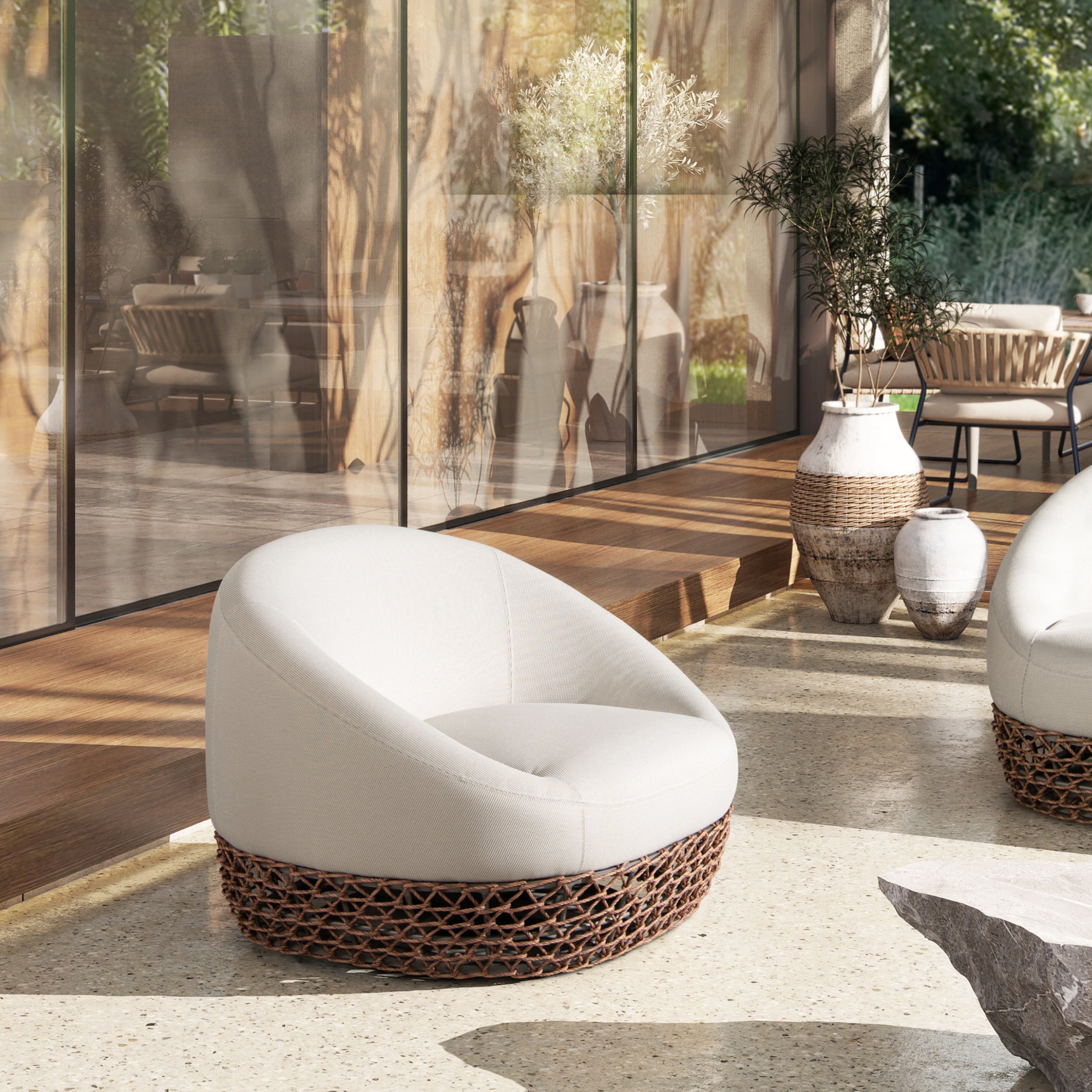 Willow Upholstered Outdoor Armchair