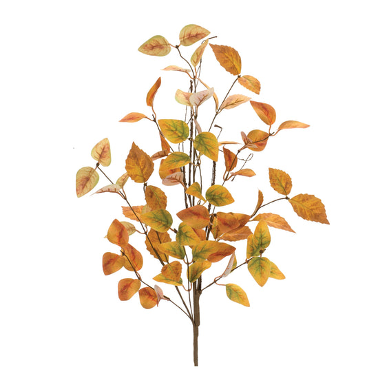 Fall-Leaf-Twig-Spray-(set-of-12)-Green-Faux-Florals