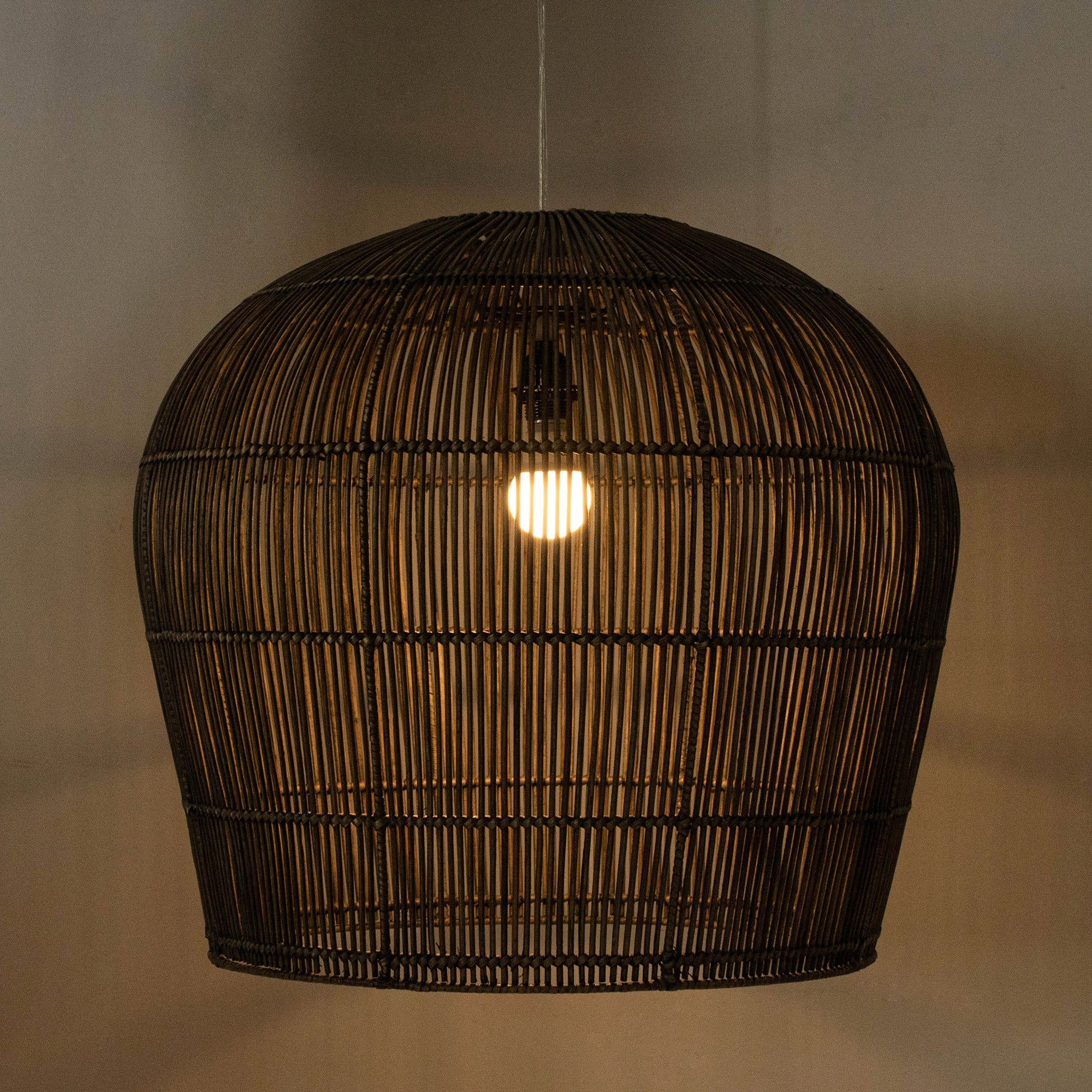 Rattan Tulip Pendant