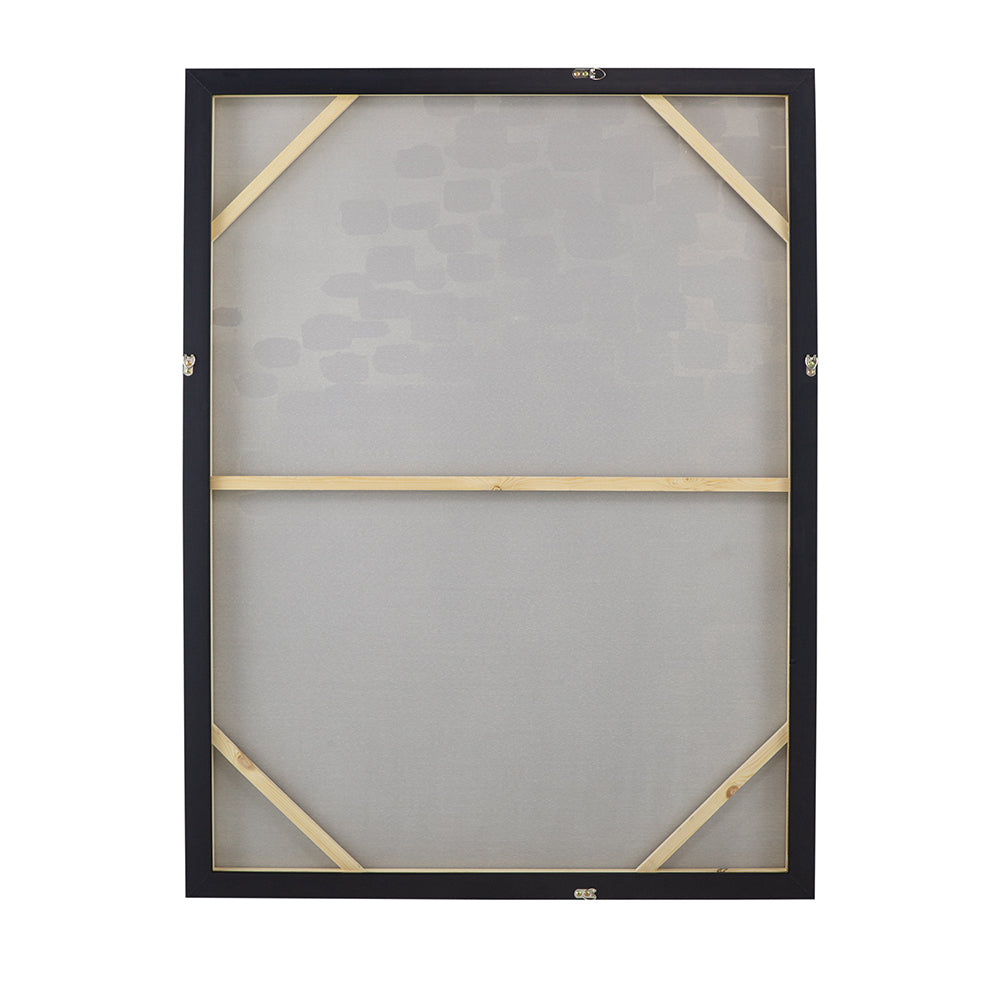 Landscape Gray and Silver Oil Painting in Frame