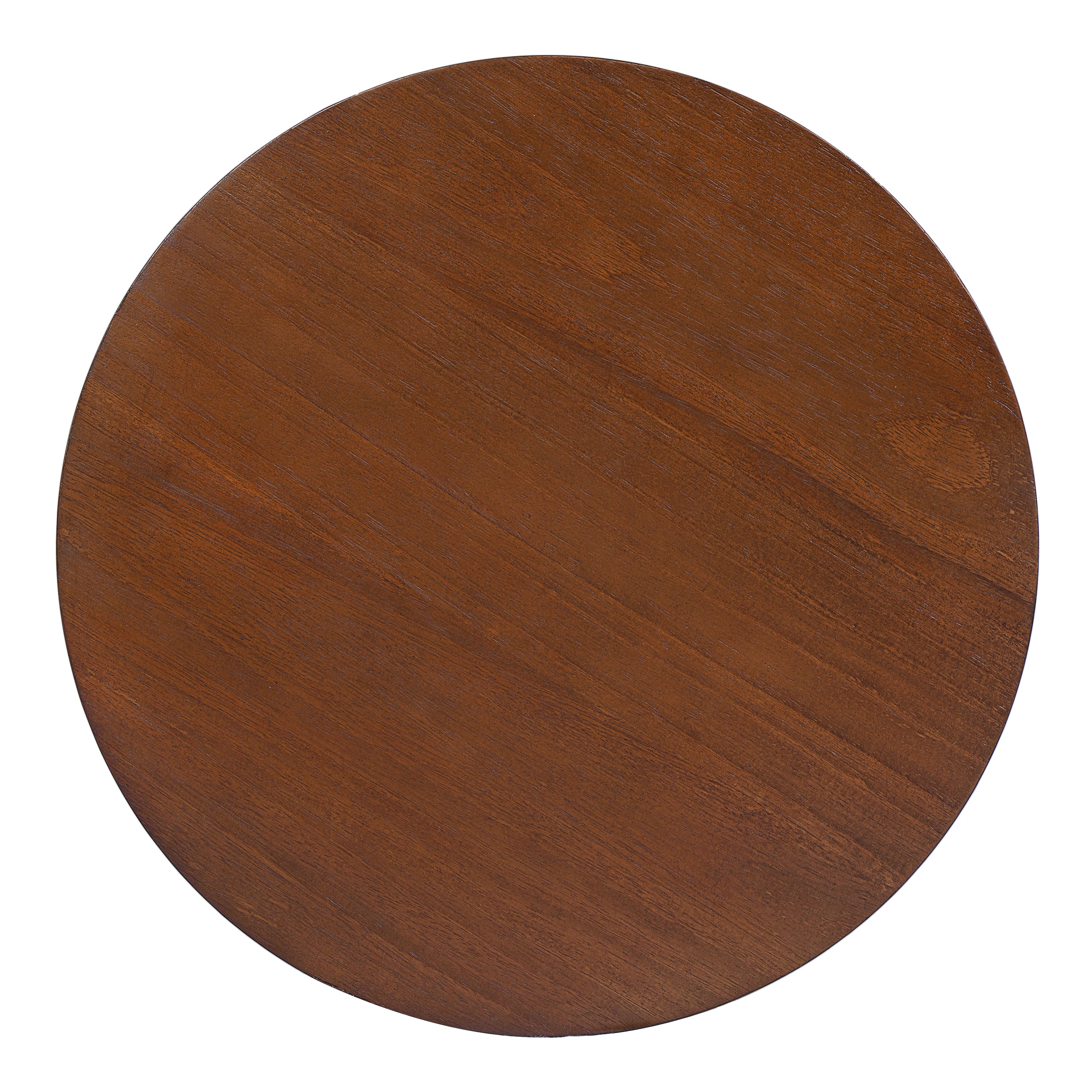 Round Rattan Pillar Storage Accent Table