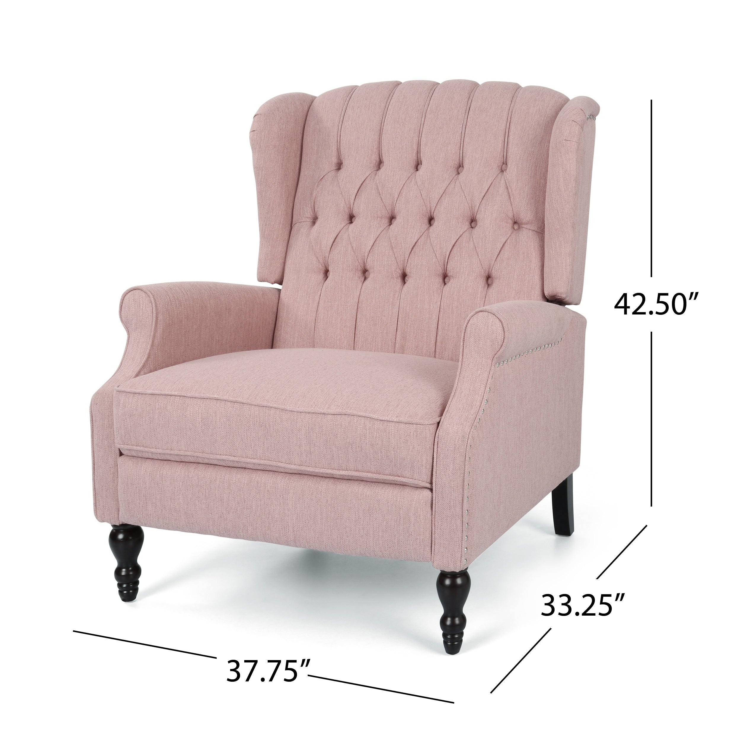 Oversized Wingback Tufted Recliner Accent Chair