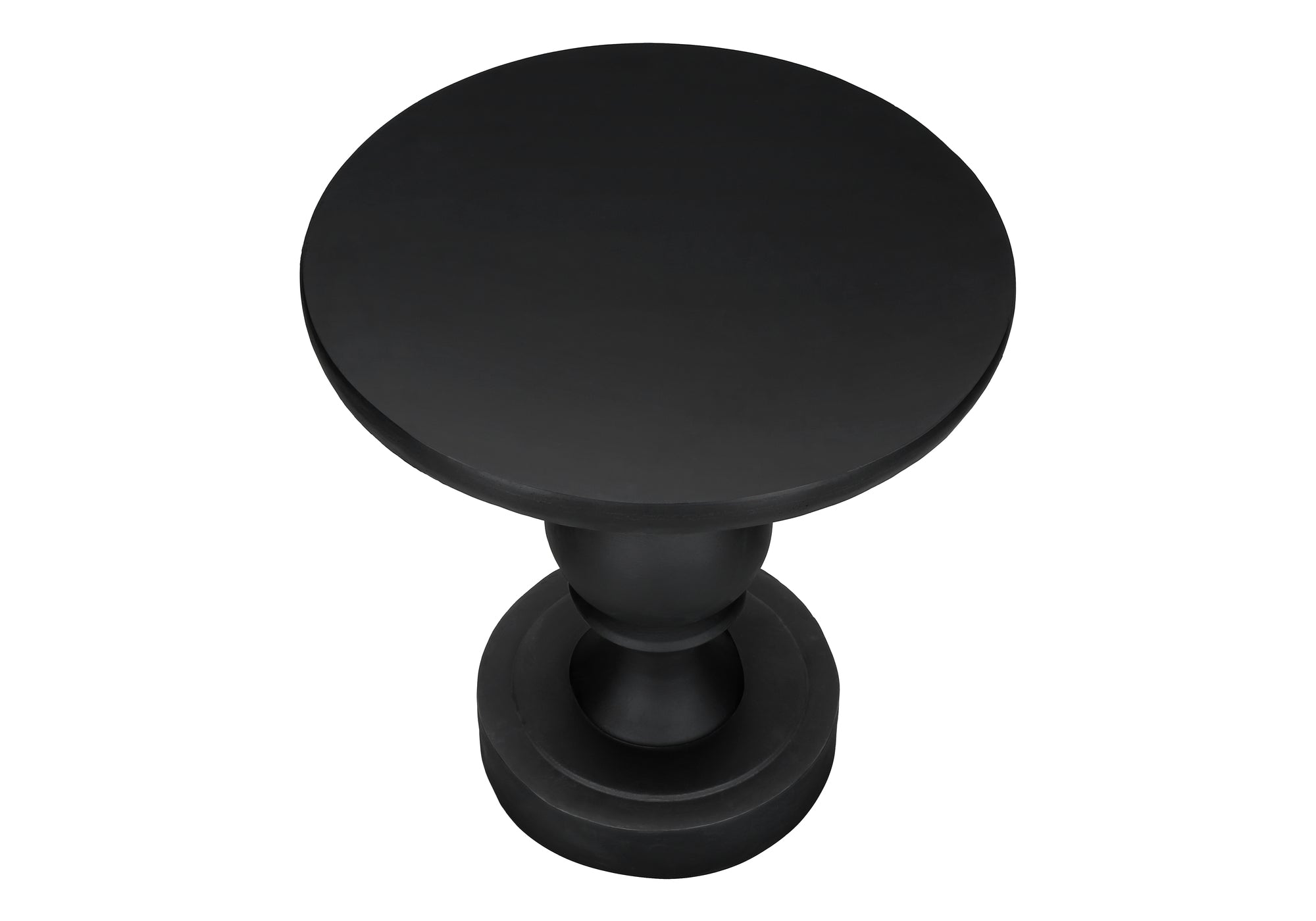 Transitional Pedestal Indoor Outdoor Accent Table