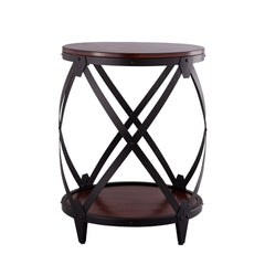 Bardot Drum End Table - End Tables