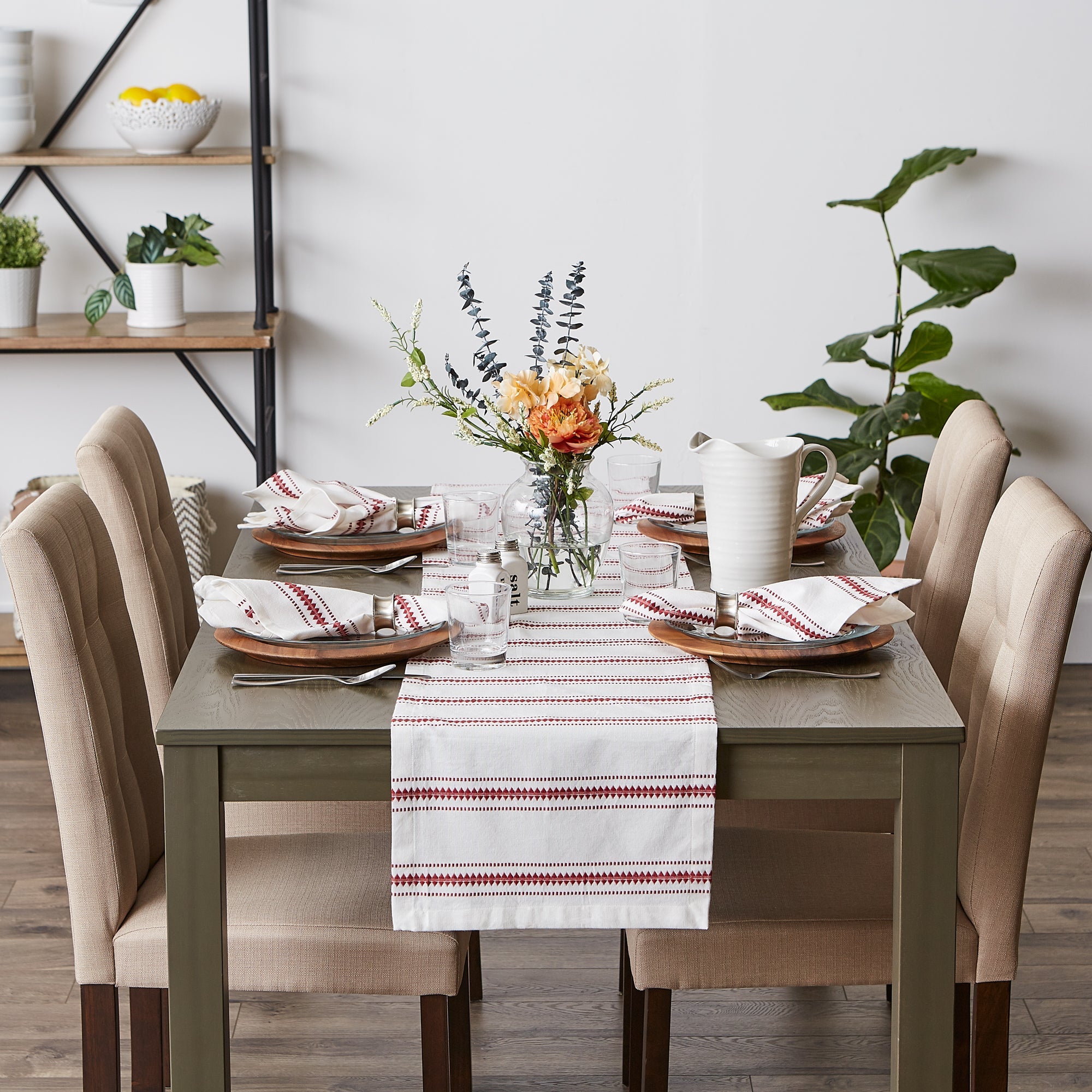 DII Zig Dobby Stripe Table Runner - Thumbnail 5