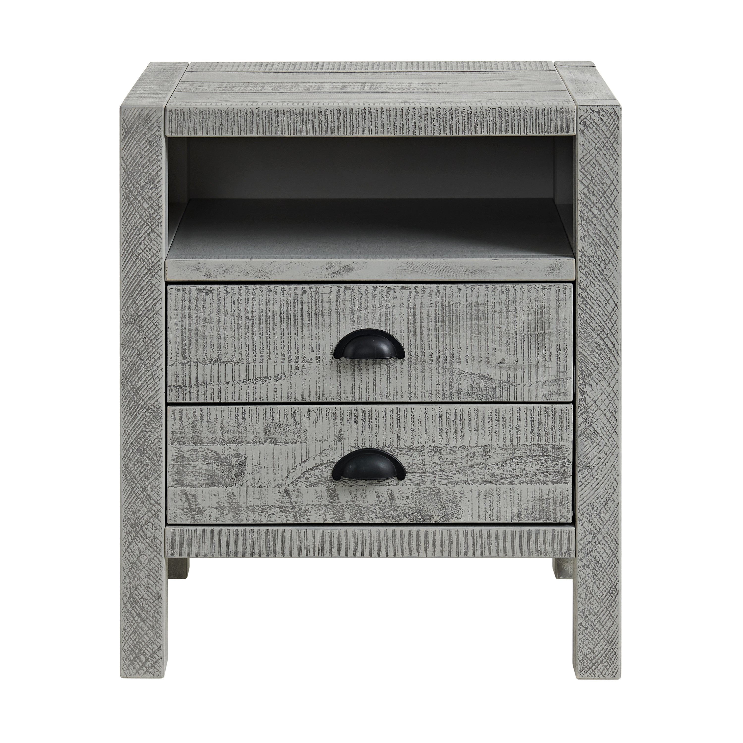 Arden 4-Piece Wood Bedroom Set with Bed, 2-Drawer Nightstand, 5-Drawer Chest, 6-Drawer Dresser