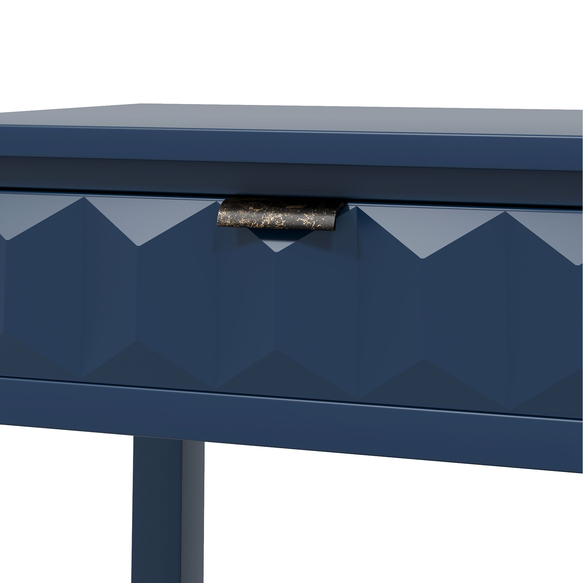 Honeycomb Pattern Console Table with 3 Drawers